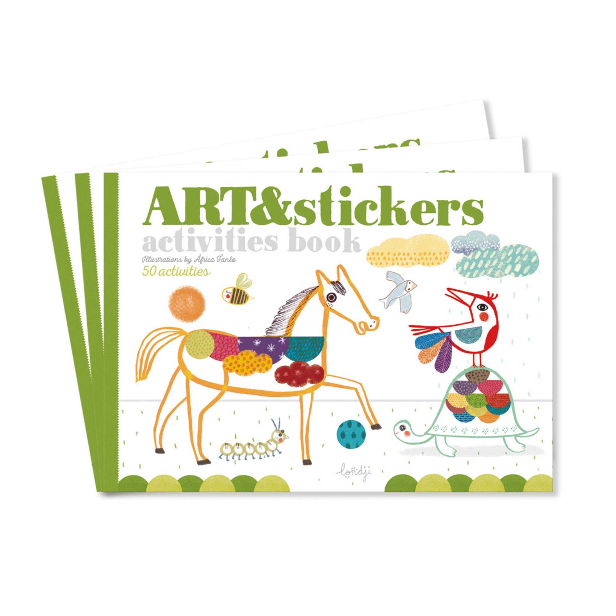 Londji Art & Stickers Activity Book Front Cover