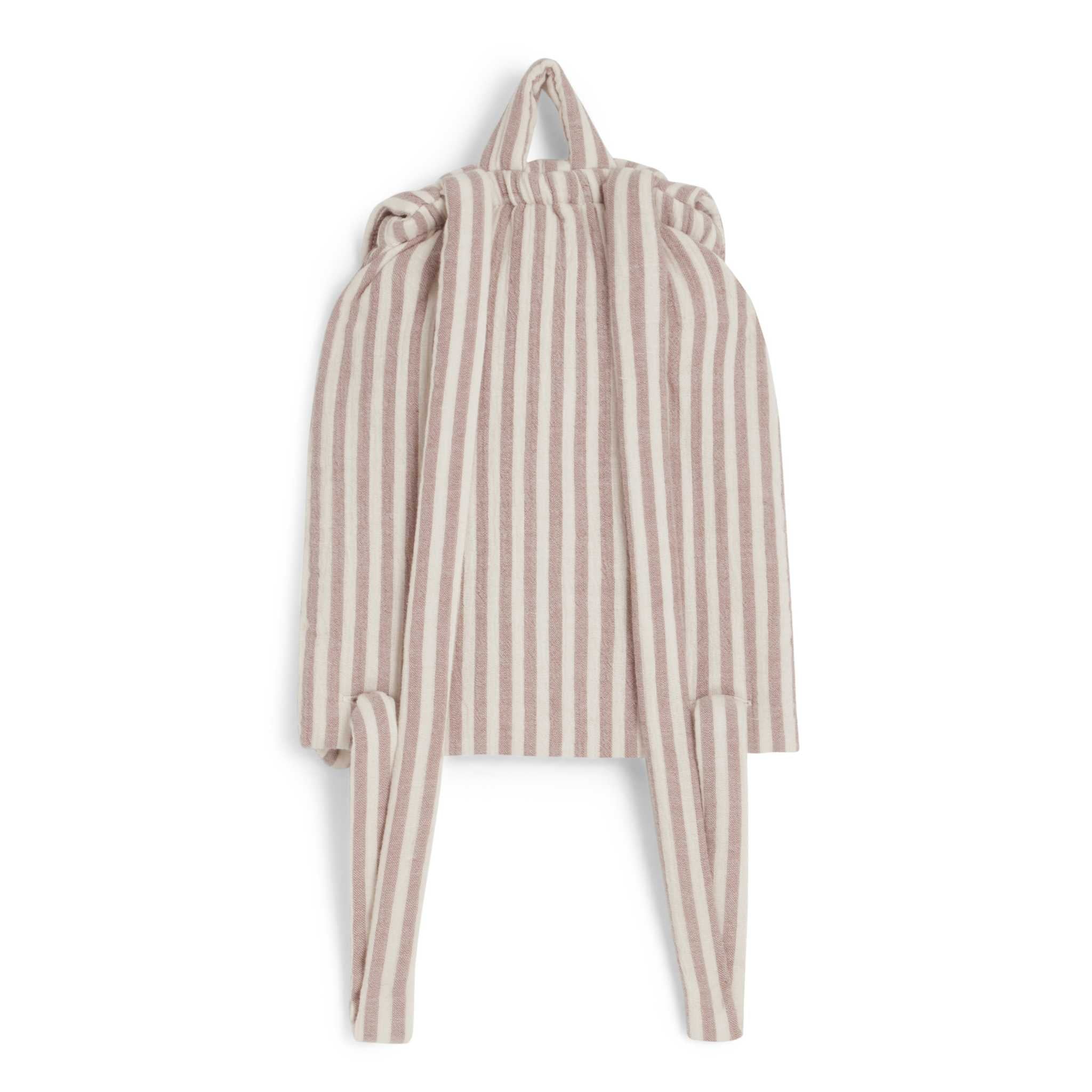 Back Of Garbo & Friends Muslin Backpack in Stripe 