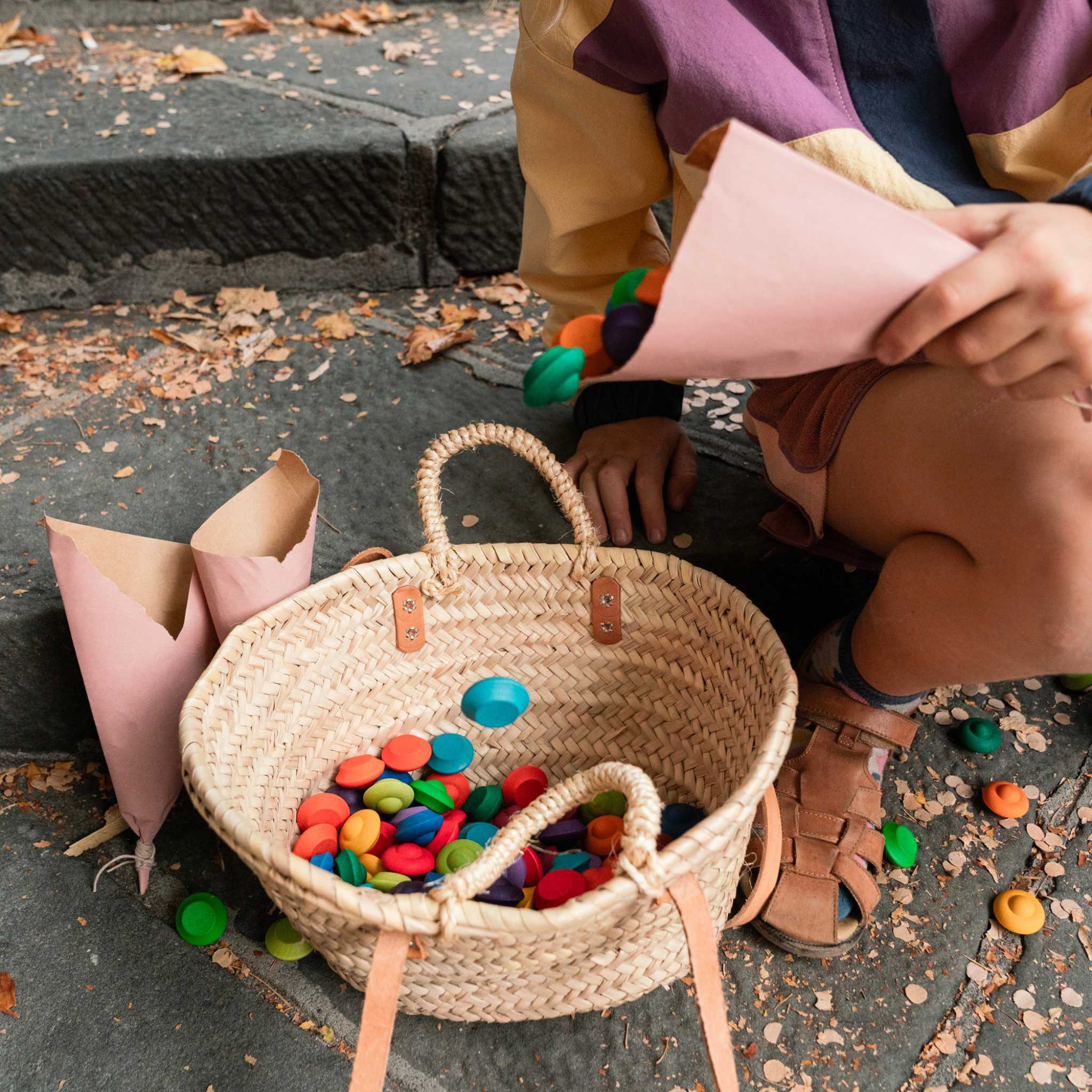 Basket-Full-Of-Grapat-Mandala-Rainbow-Flowers