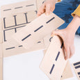 Boys Hands With Just Blocks Just Roads Set