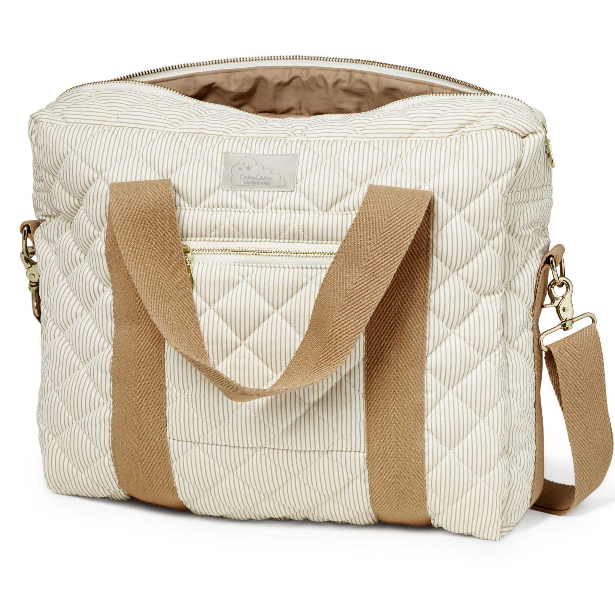 Cam Cam Large Quilted Changing Bag - Classic Camel Image