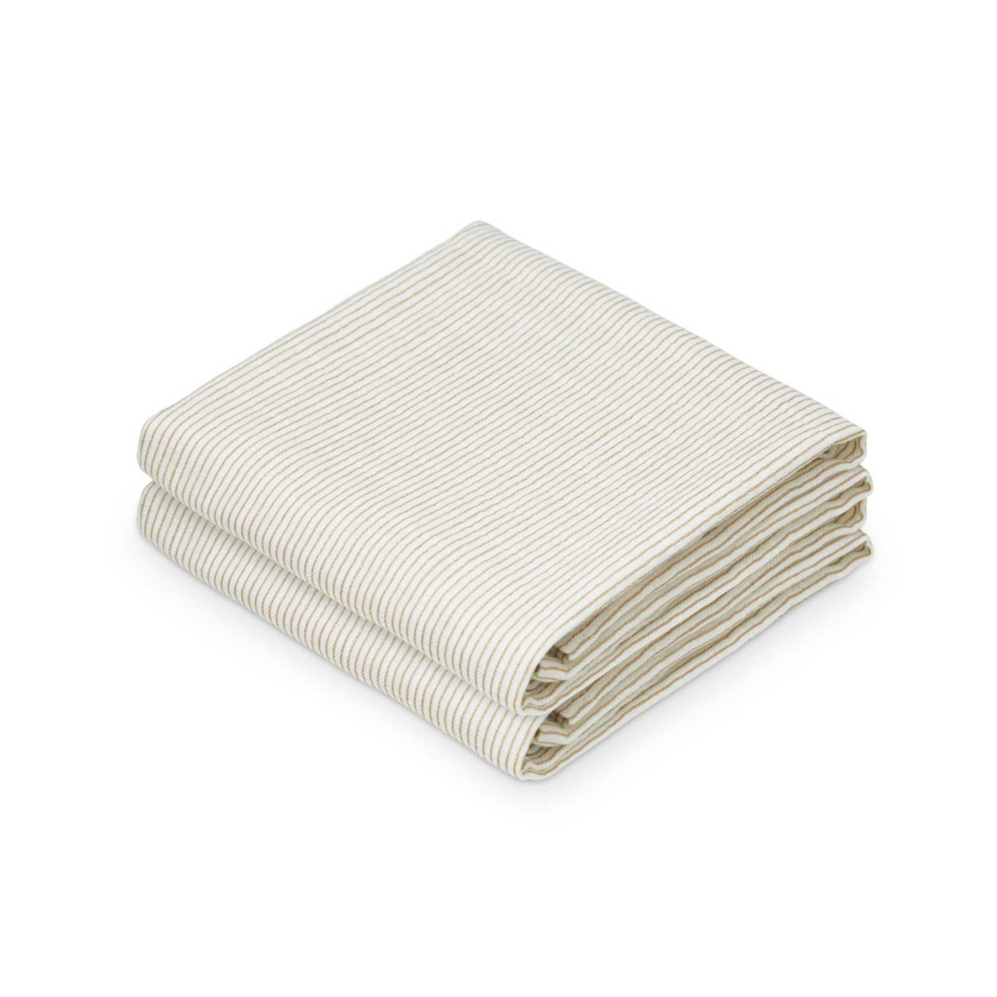 Cam Cam Muslin Cloths Classic Camel Stripe - Main Image