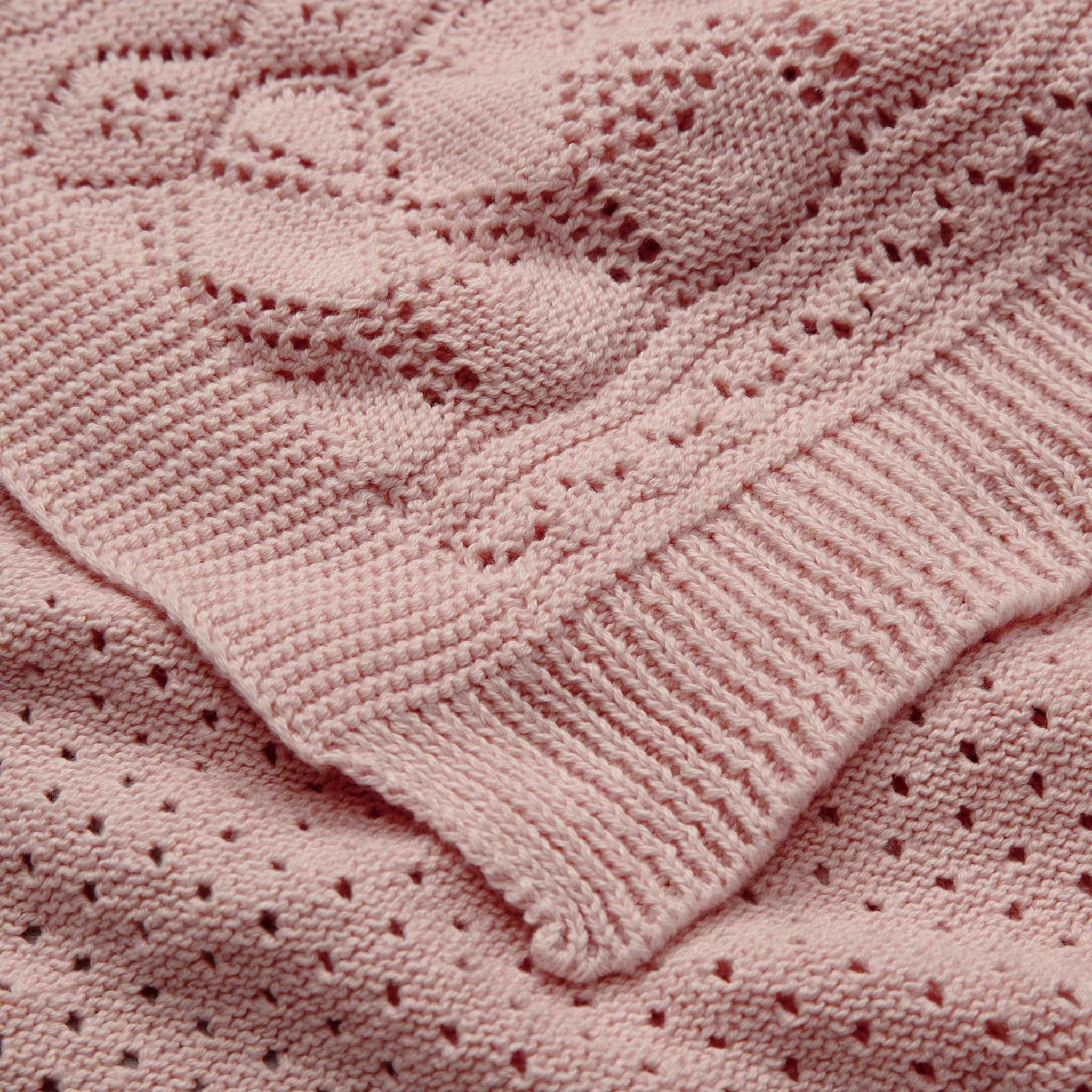 Cam Cam Pointelle Blanket - Sorbet - Detail