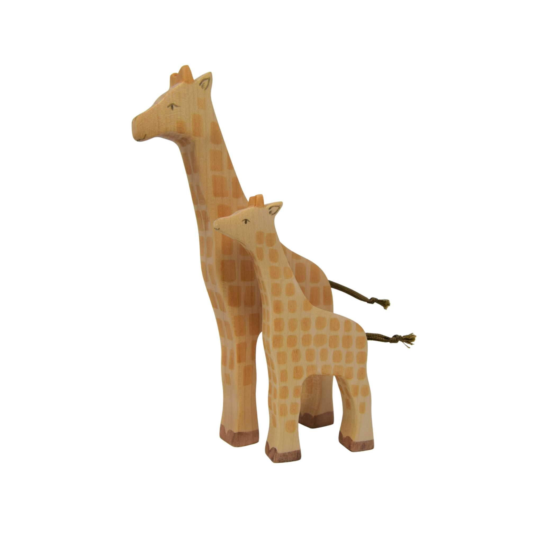 Eric & Albert Wooden Giraffe Family