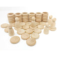 Grapat Nins Rings Coins in Natural Close Up