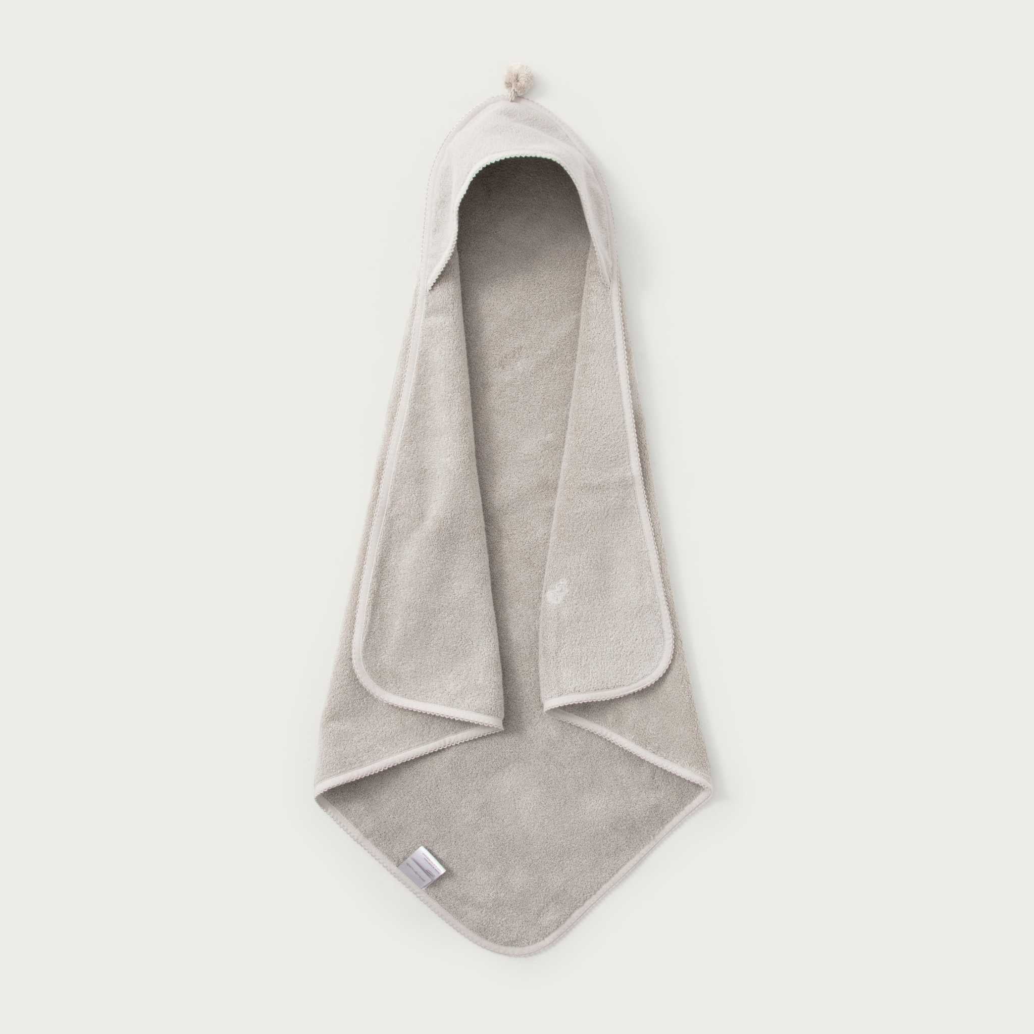 Garbo & Friends Hooded Towel - Thyme - On Grey Background