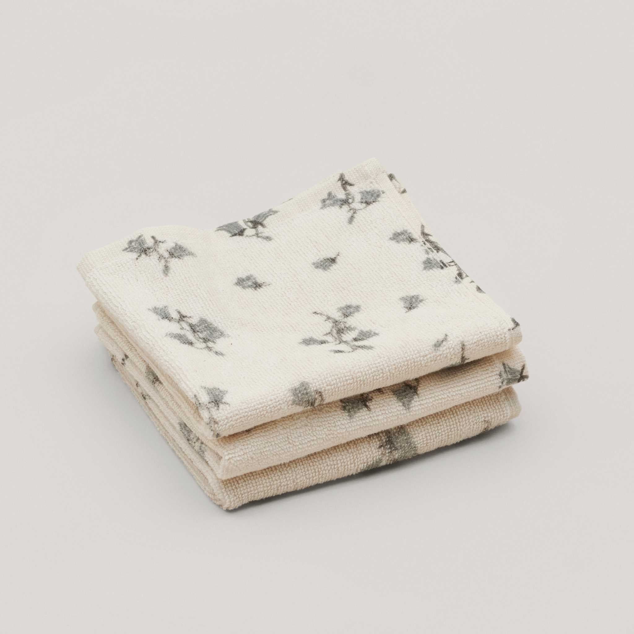 Garbo & Friends Terry Washcloths - Bluebell- 3 Pack