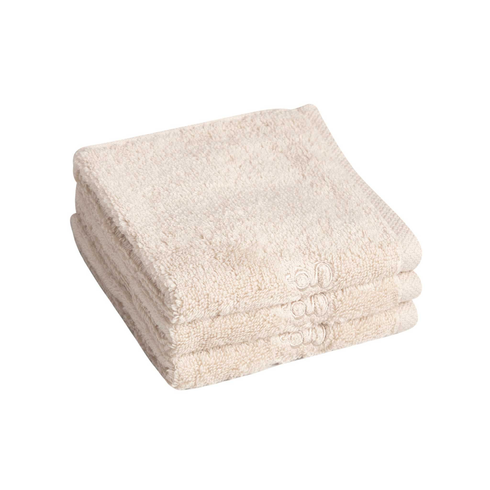 Garbo & Friends Terry Washcloths (3 pack) - Sand