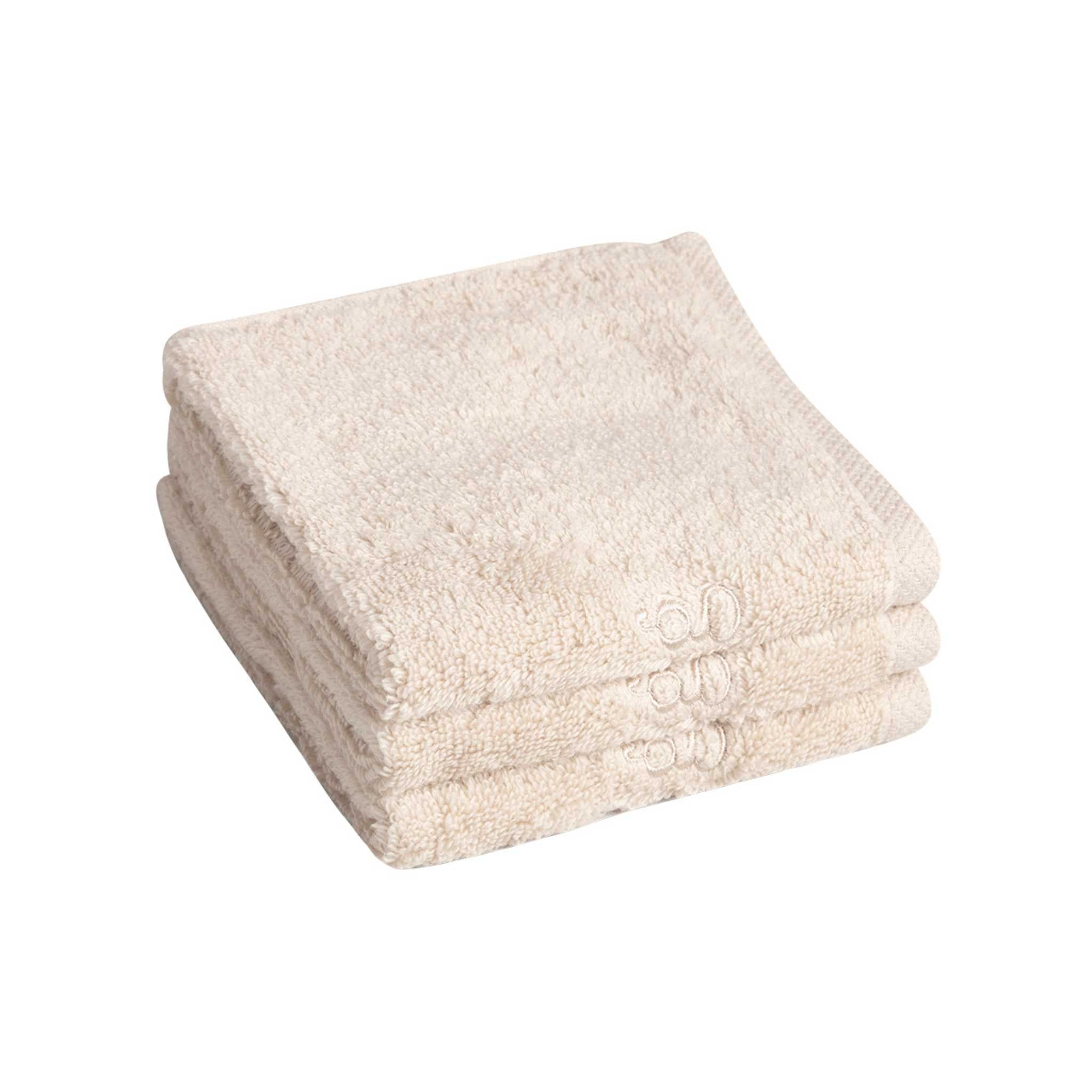 Garbo & Friends Terry Washcloths (3 pack) - Sand 