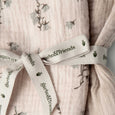 Garbo & Friends Bluebell Swaddle Blanket Up Close Showing Pattern Detail