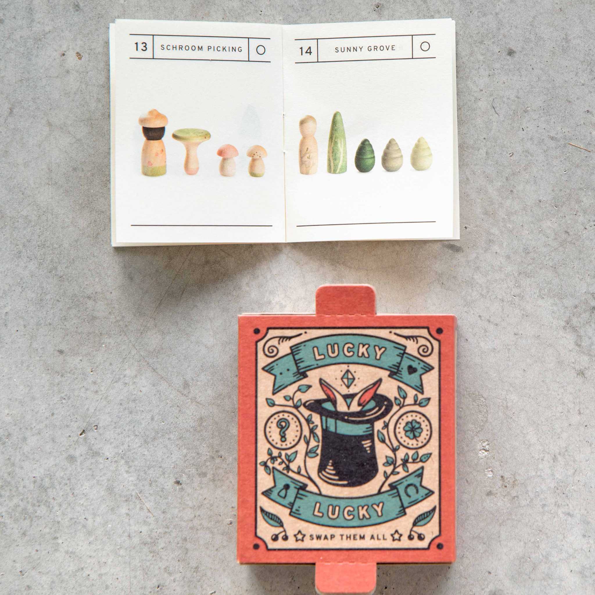 Grapat Lucky Lucky Boxes Open On Concrete Background Booklets