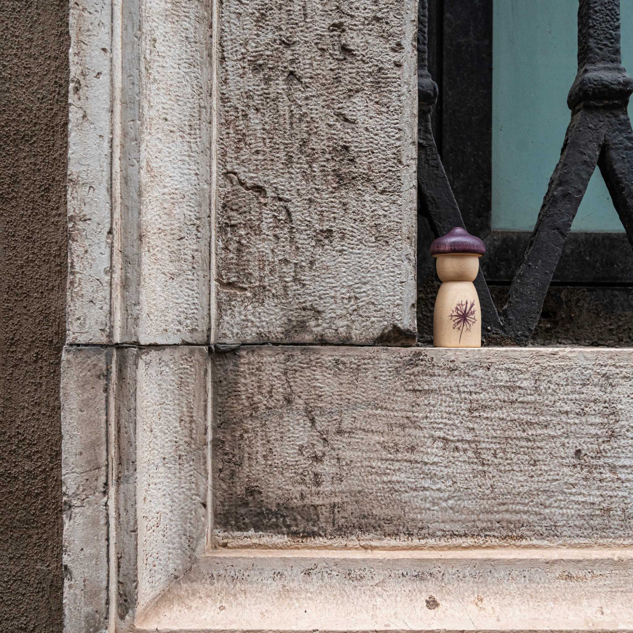 Grapat Lucky Lucky Peg Doll On Window Ledge Outside