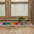 Grapat 36 x Mandala Rainbow Eggs On Window