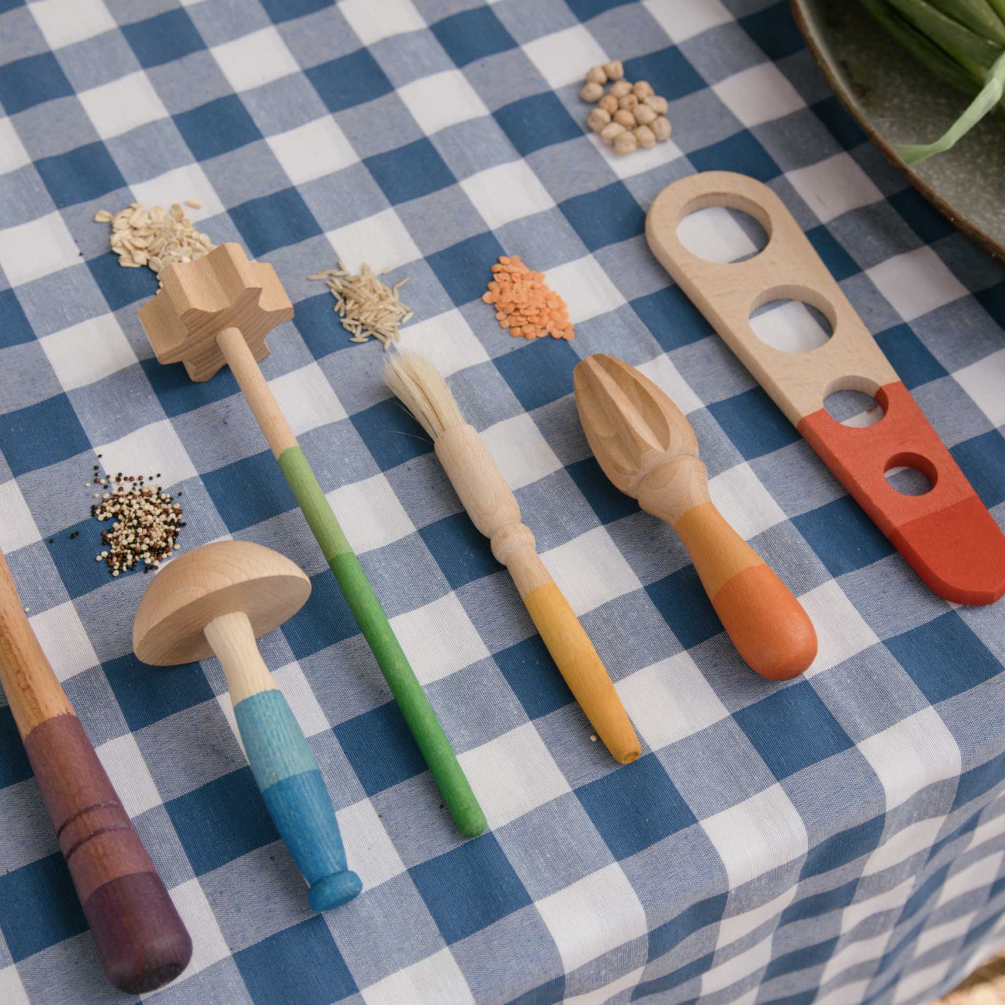 Grapat Tools Layed Out With Food Close Up