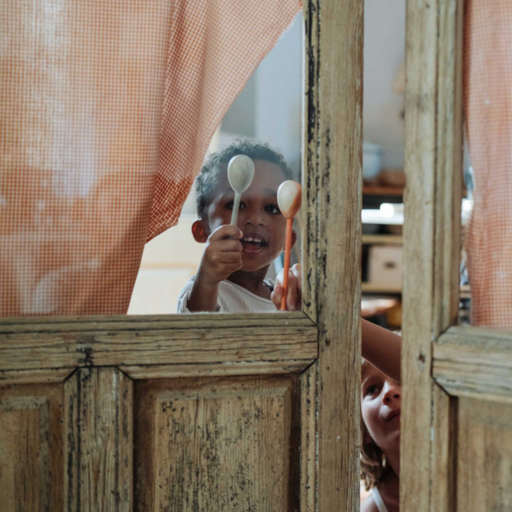 Grapat Twin Soul Puppets - Behind Glass