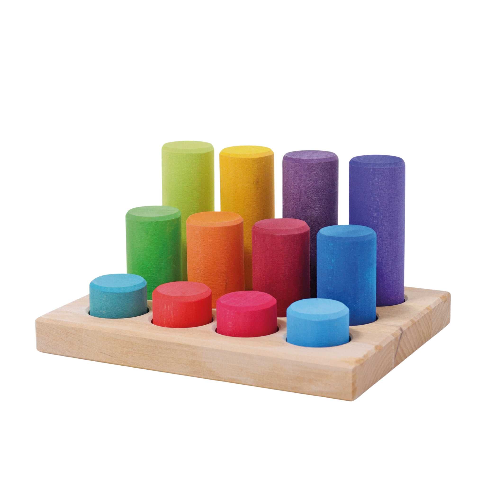 Grimm's Stacking Game Small Rainbow Rollers