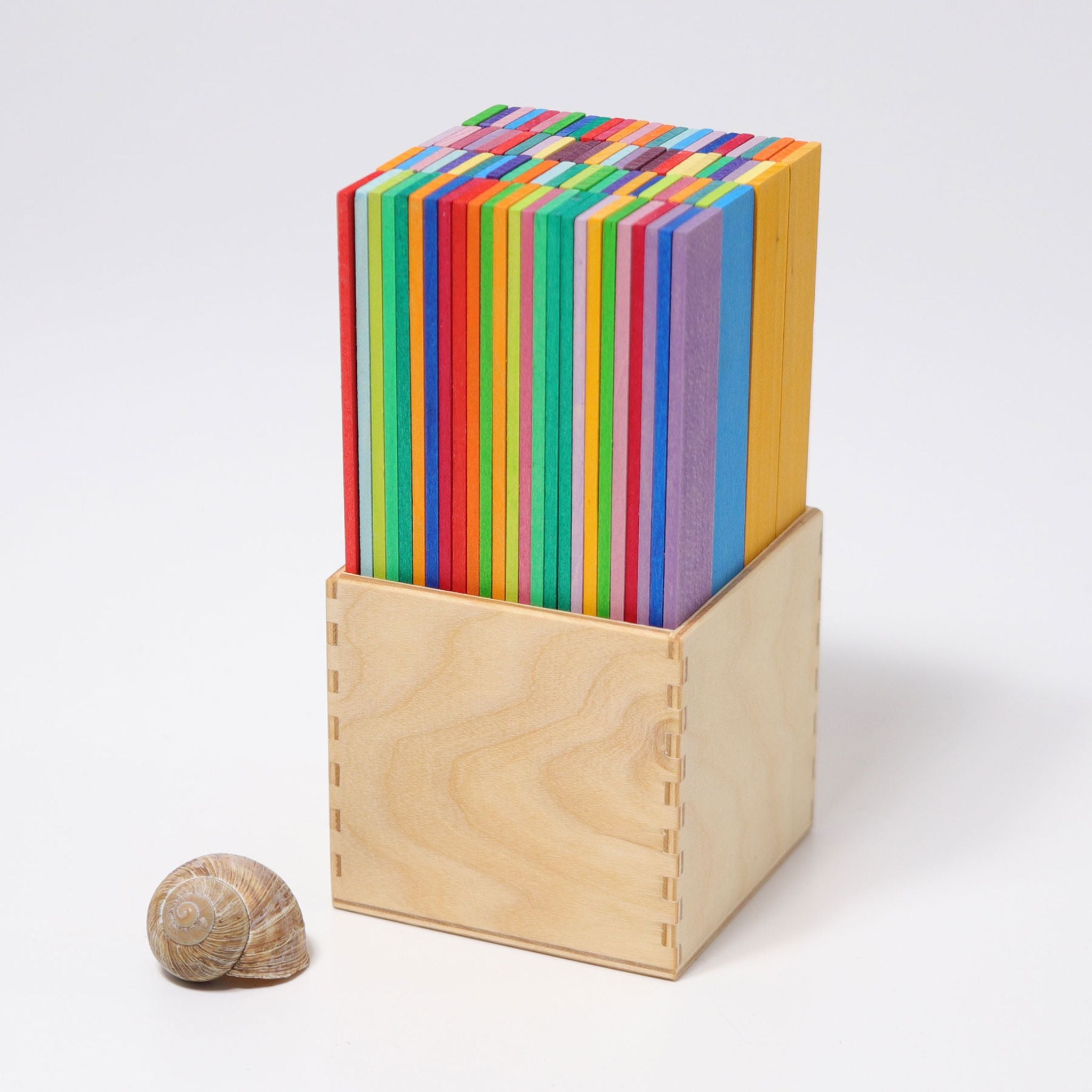 Grimm's Leonardo Wooden Sticks Shown in Box 