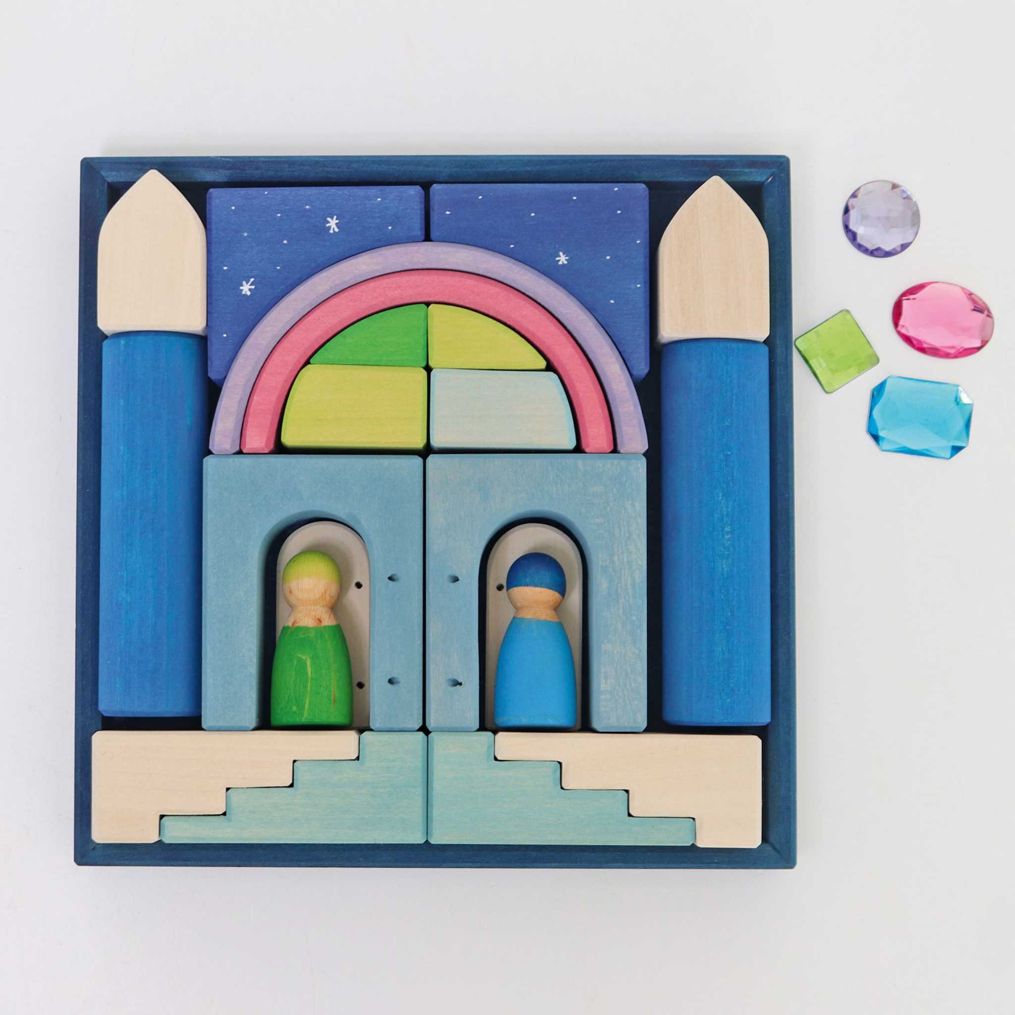 Grimm's Polar Light Play Building World Set -With Gems