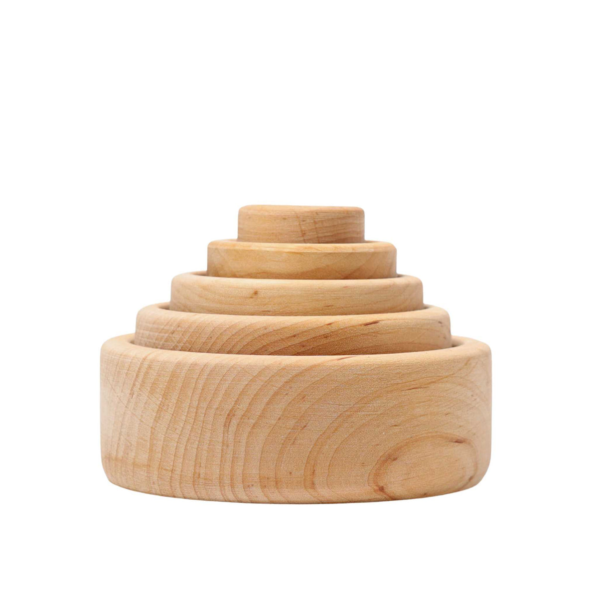 Grimm's Set of Wooden Bowls-Natural