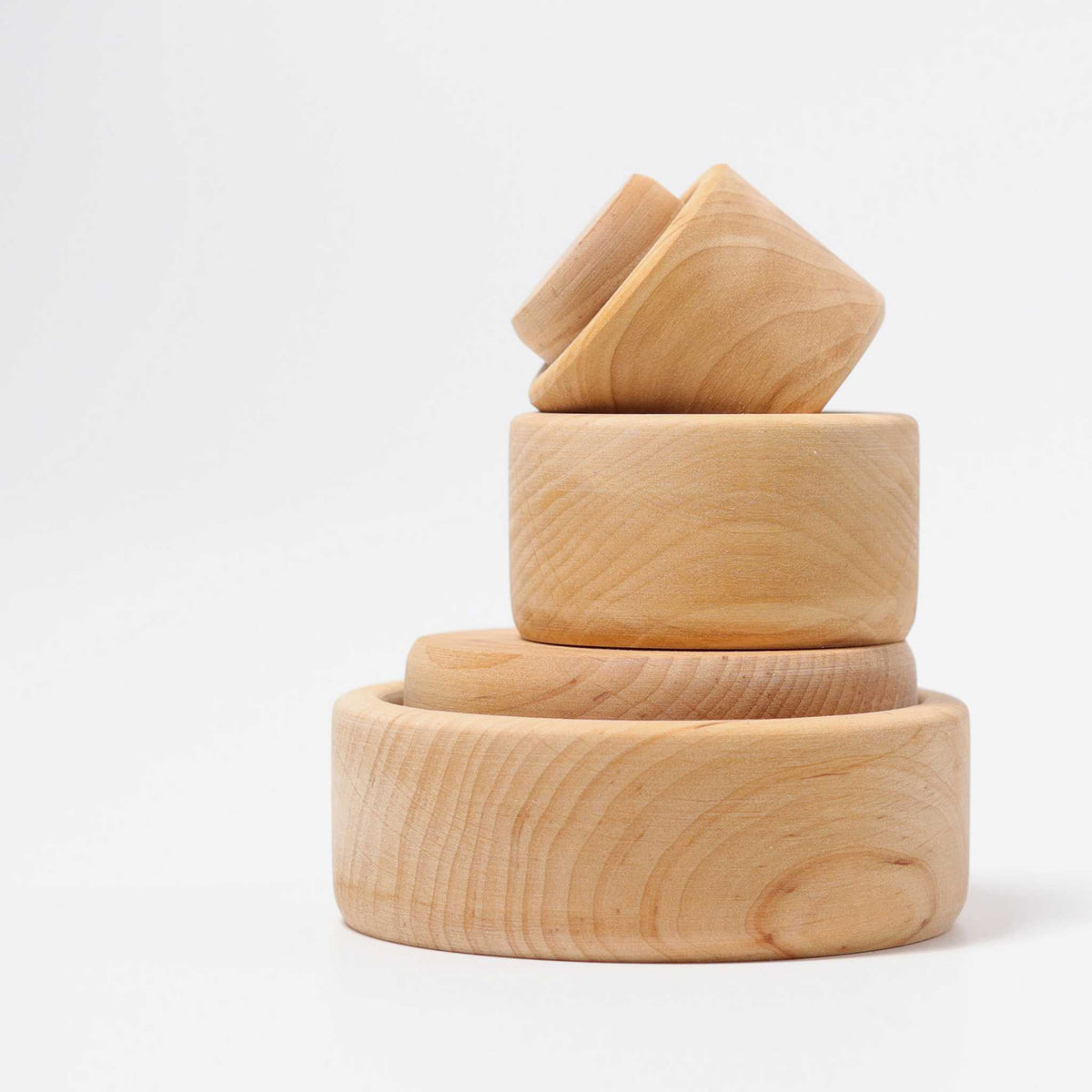 Grimm's Set of Wooden Bowls-Natural