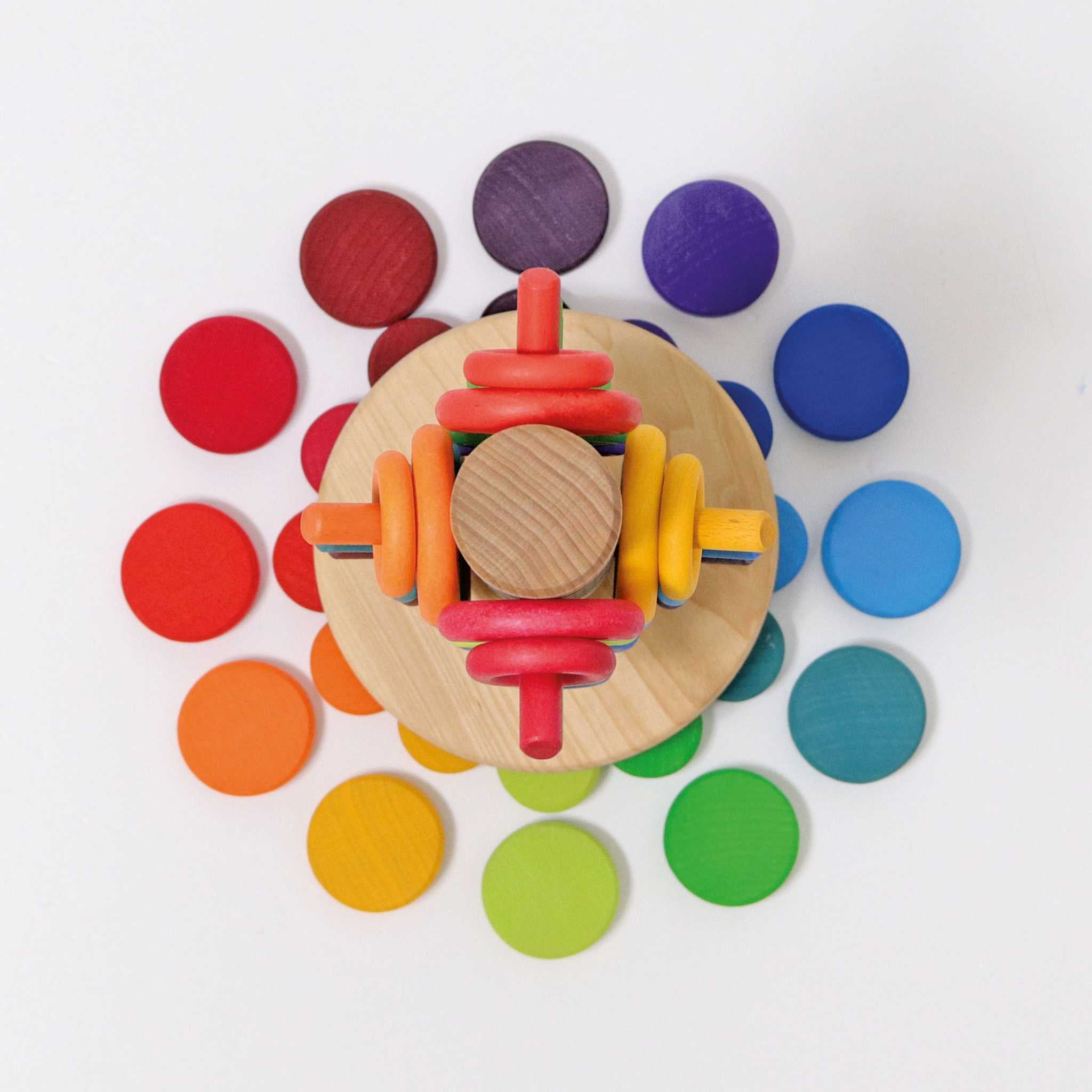 Grimm's Wooden Rainbow Coins