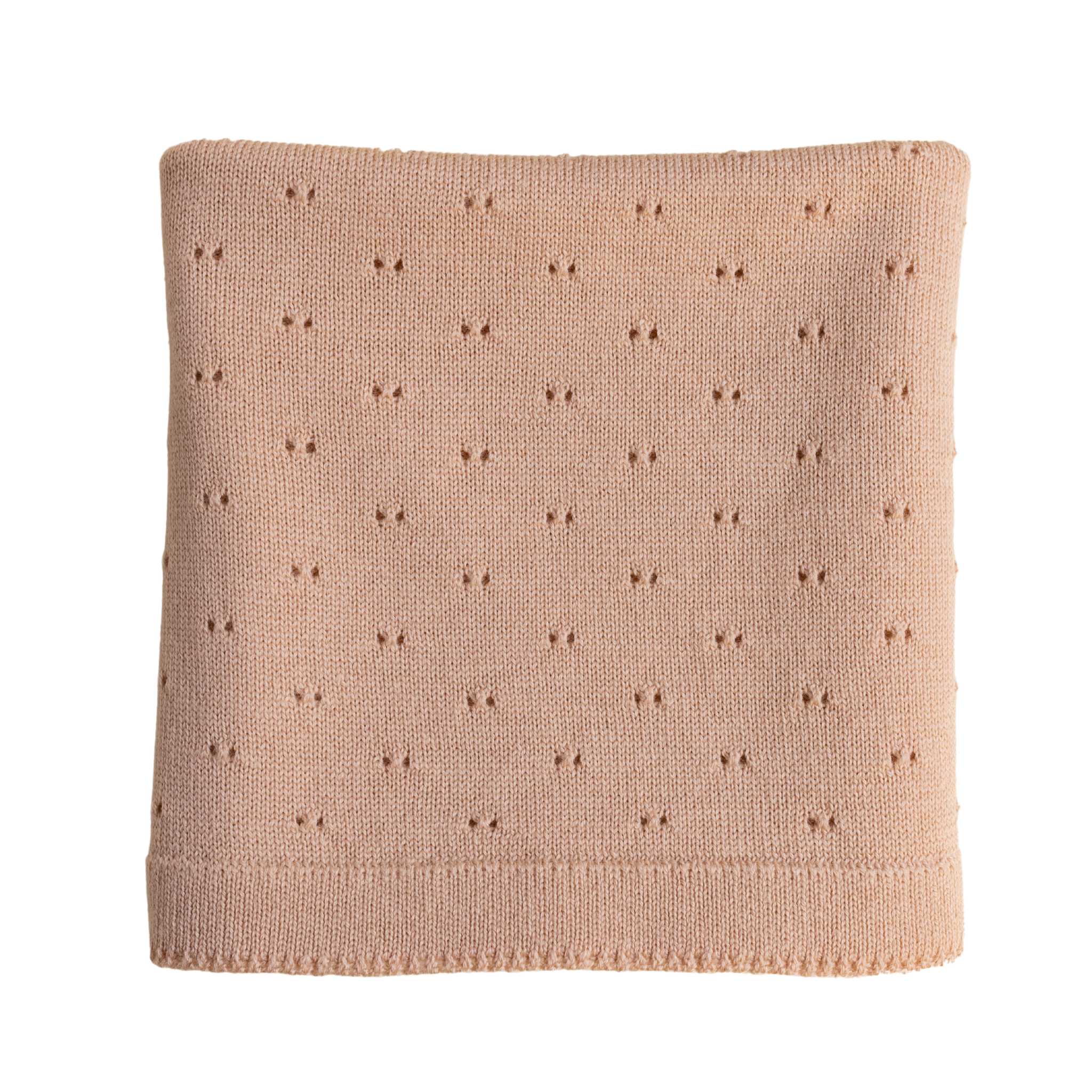 Hvid Merino Wool Bibi Blanket In Apricot Main Image
