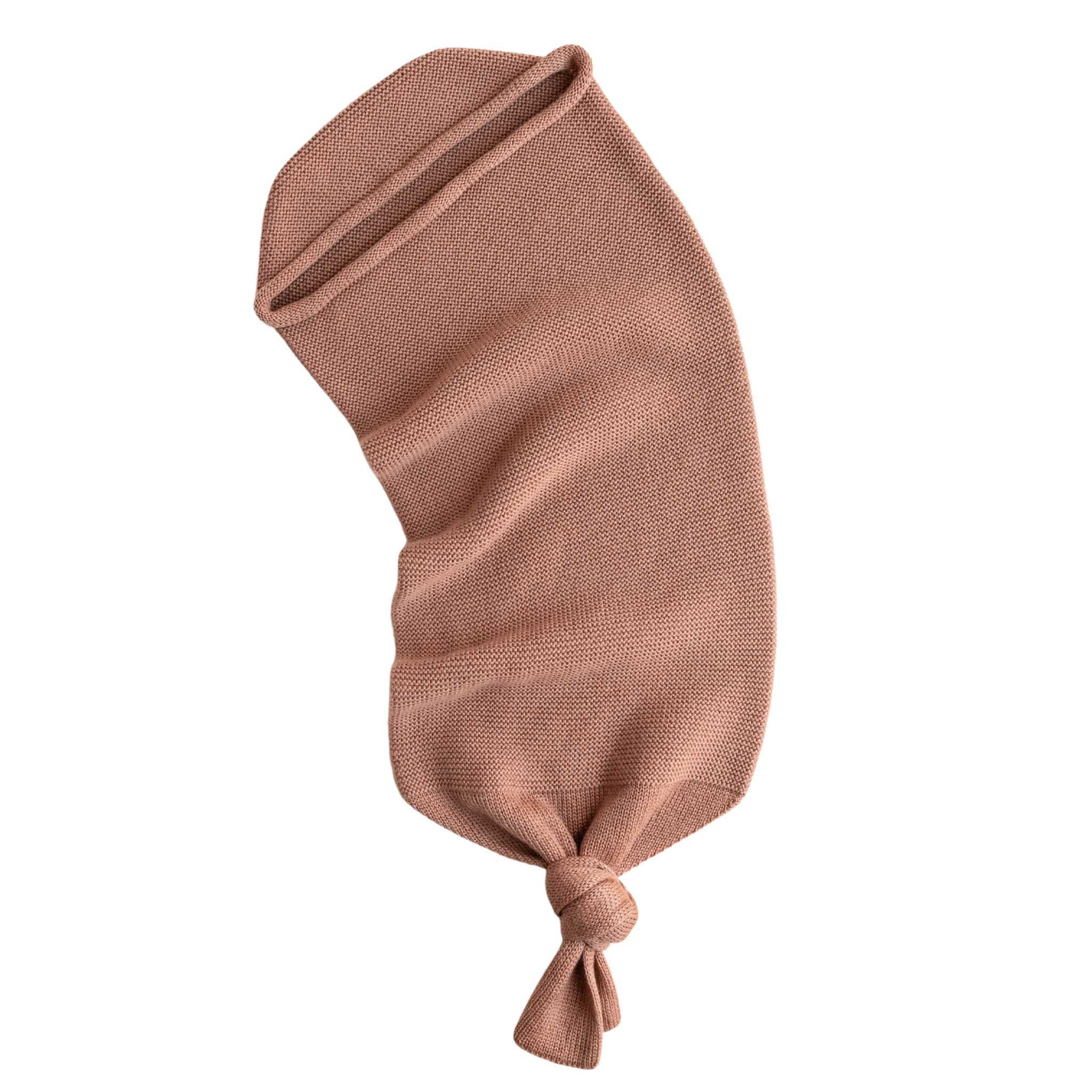 Hvid Merino Wool Cocoon In Terracotta Details