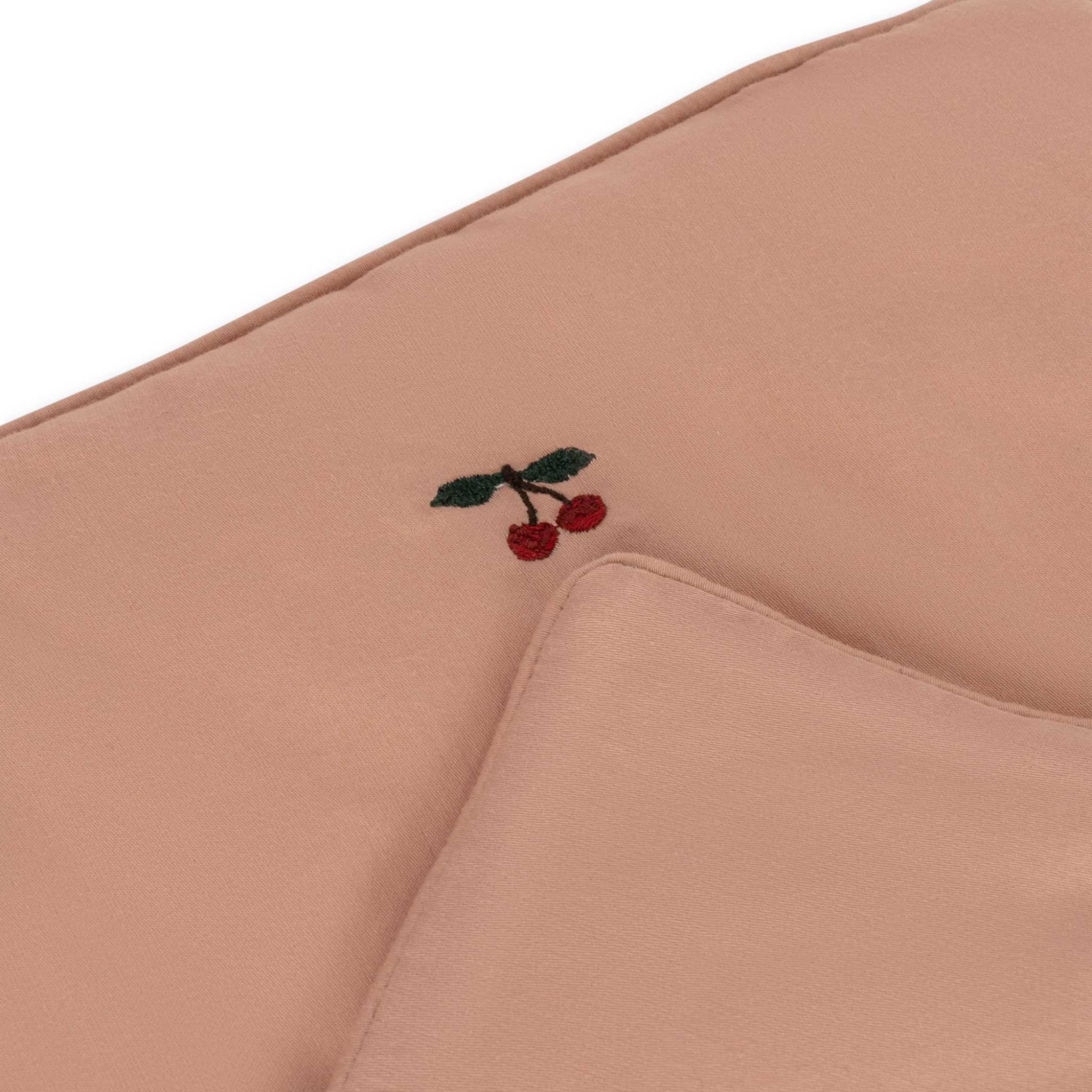 Konges Slojd Dolls Bedding In Mahogany Rose Print Up Close