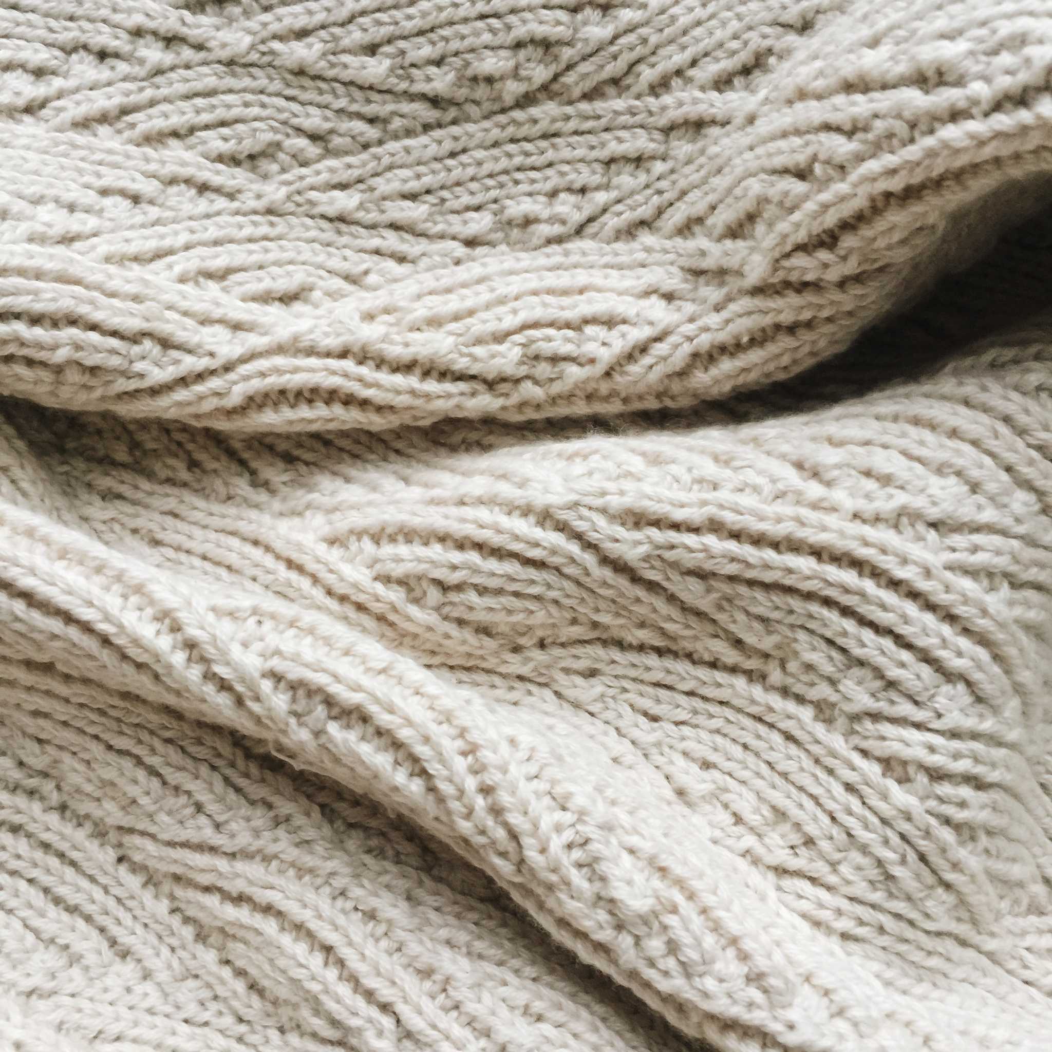 Konges Slojd Pointelle Blanket - Off White Material Detail