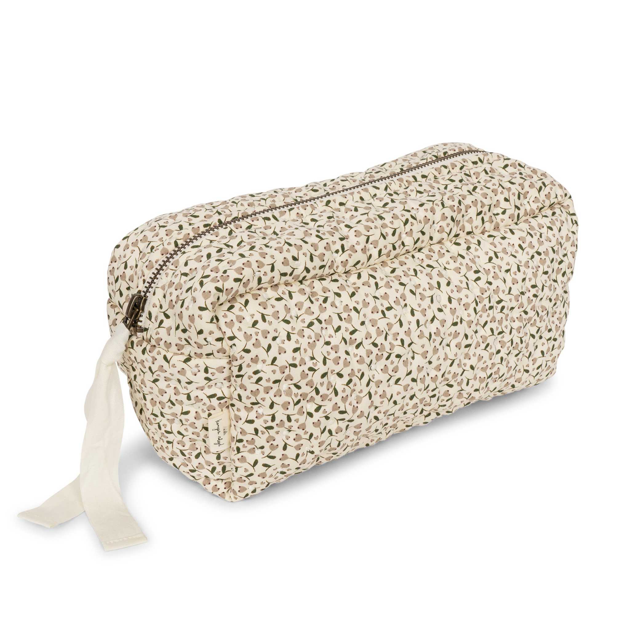 Konges Slojd Quilted Toiletry Bag in Milk Tank