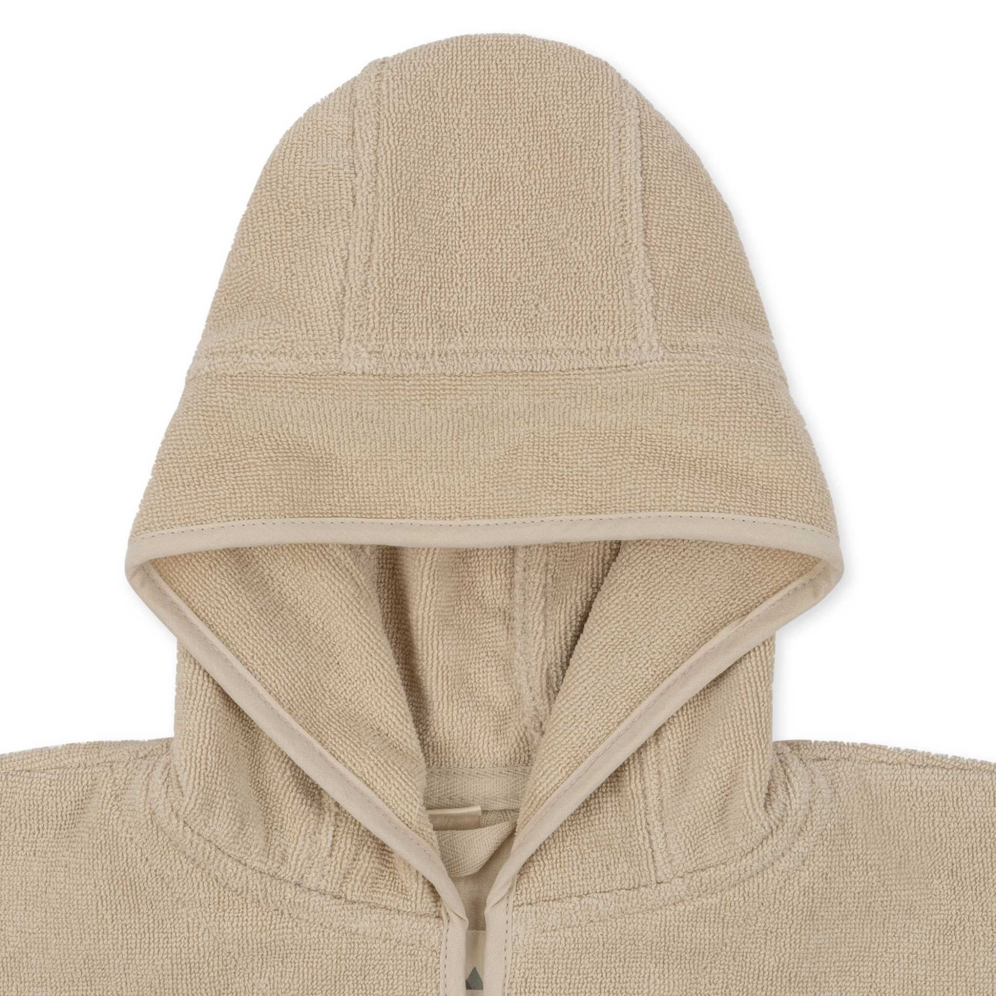 Konges Sløjd Terry Poncho - Lemon Front of Hood