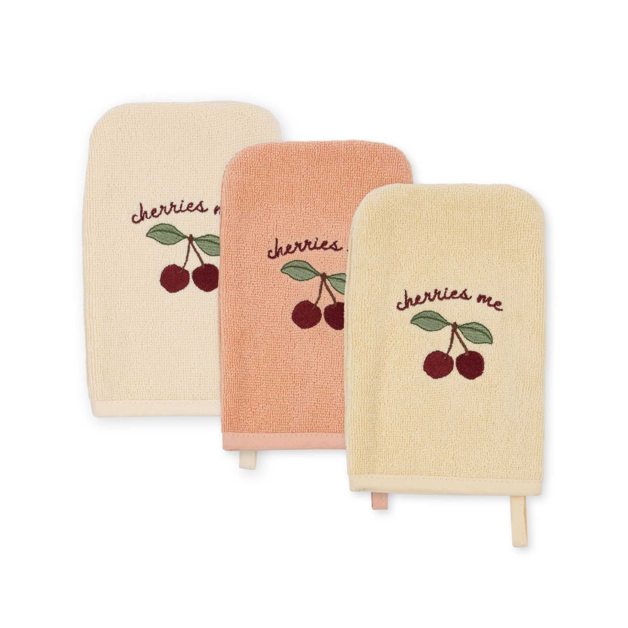 Konges Slojd Washcloths (3 Pack) Cherry Main Image