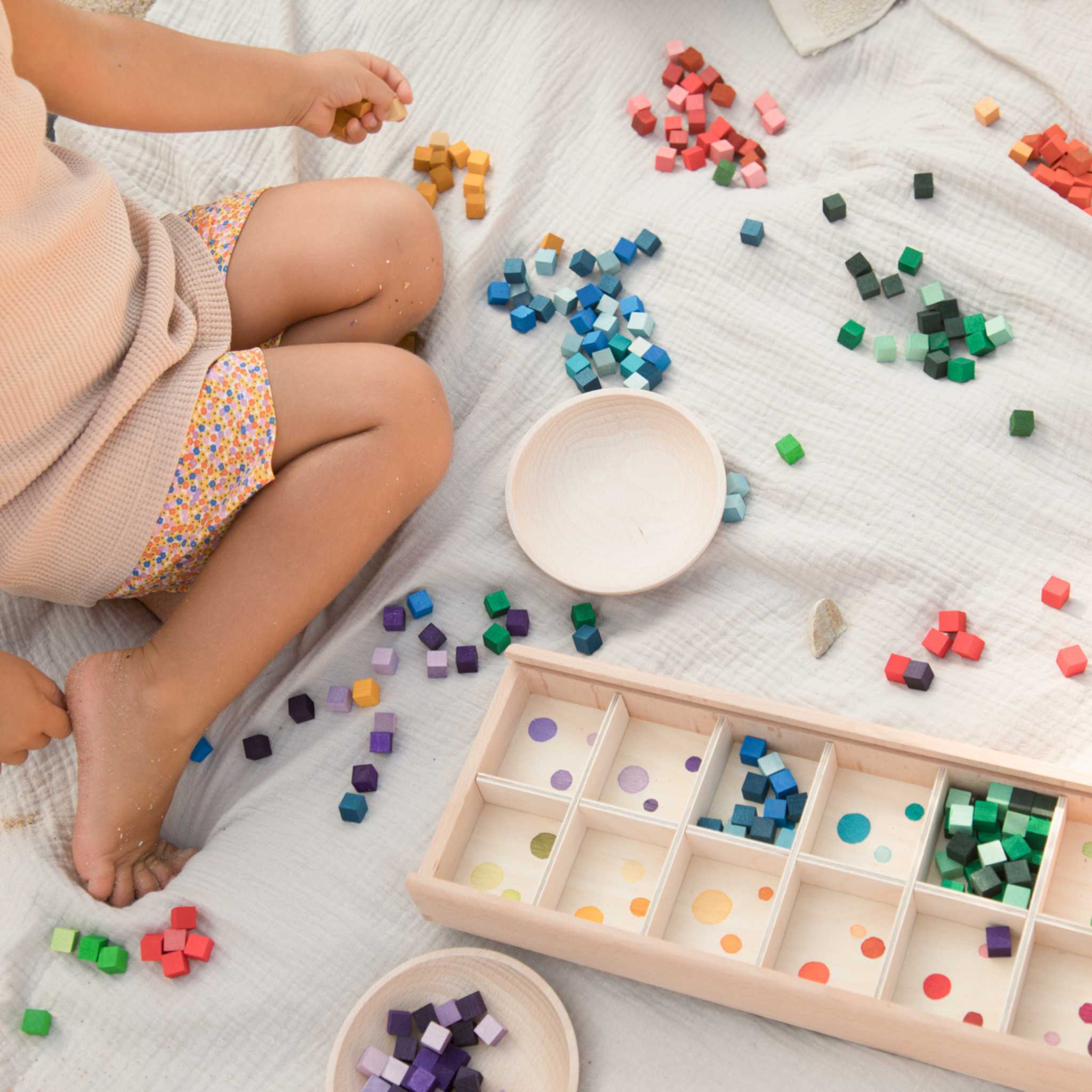 Little Girl And Grapat Mis And Match Pieces