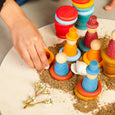 Little Hand Playing With Grapat Aguamarina Nins Summer Wooden Play Set