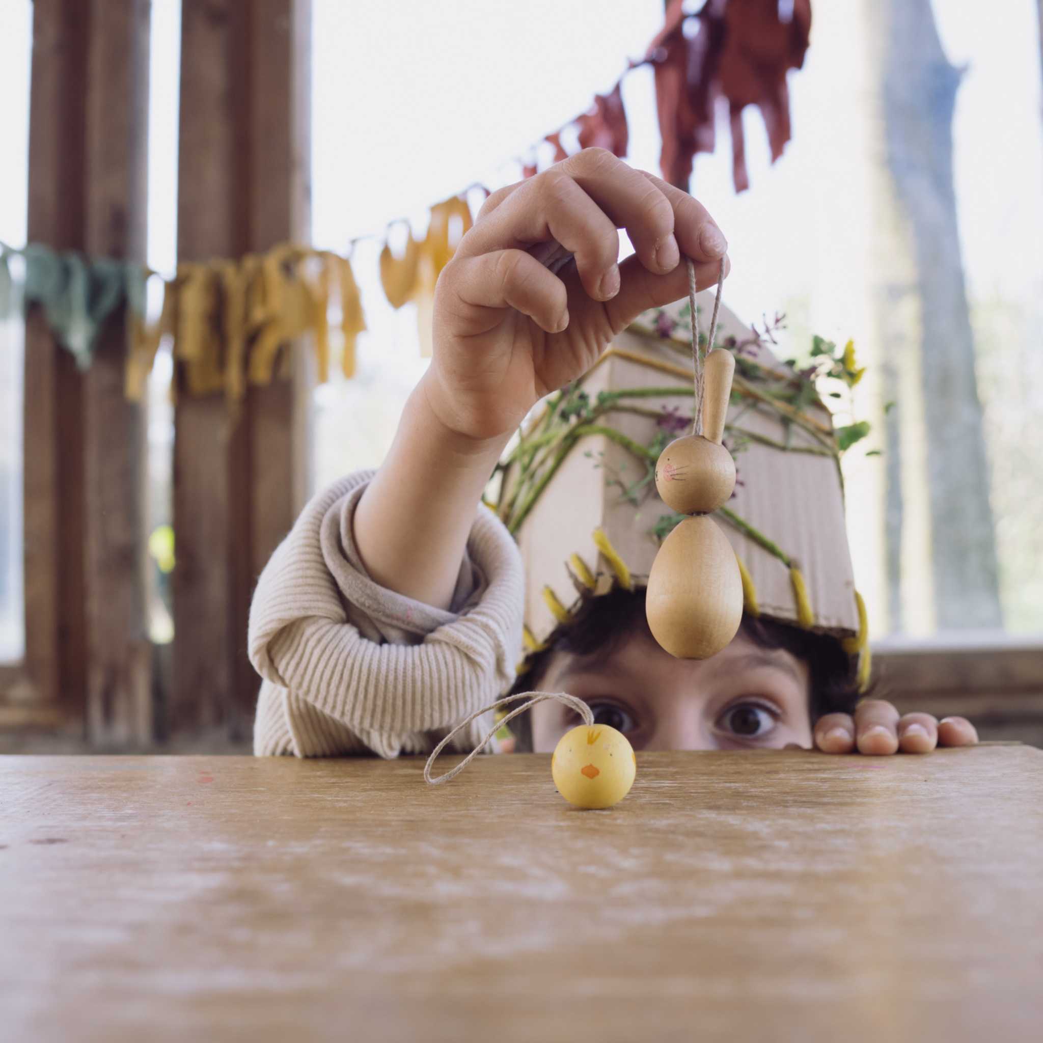 Little Boy With Grapat Hop & Peep