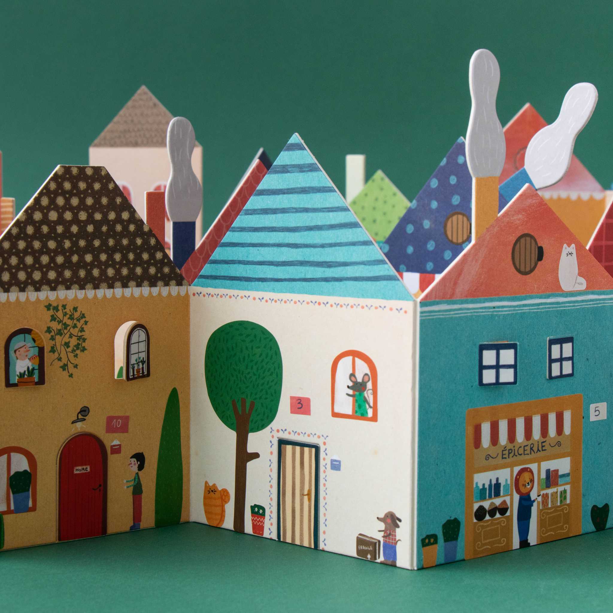 Londji Chez Moi Sticker Activity Finished Standing Houses