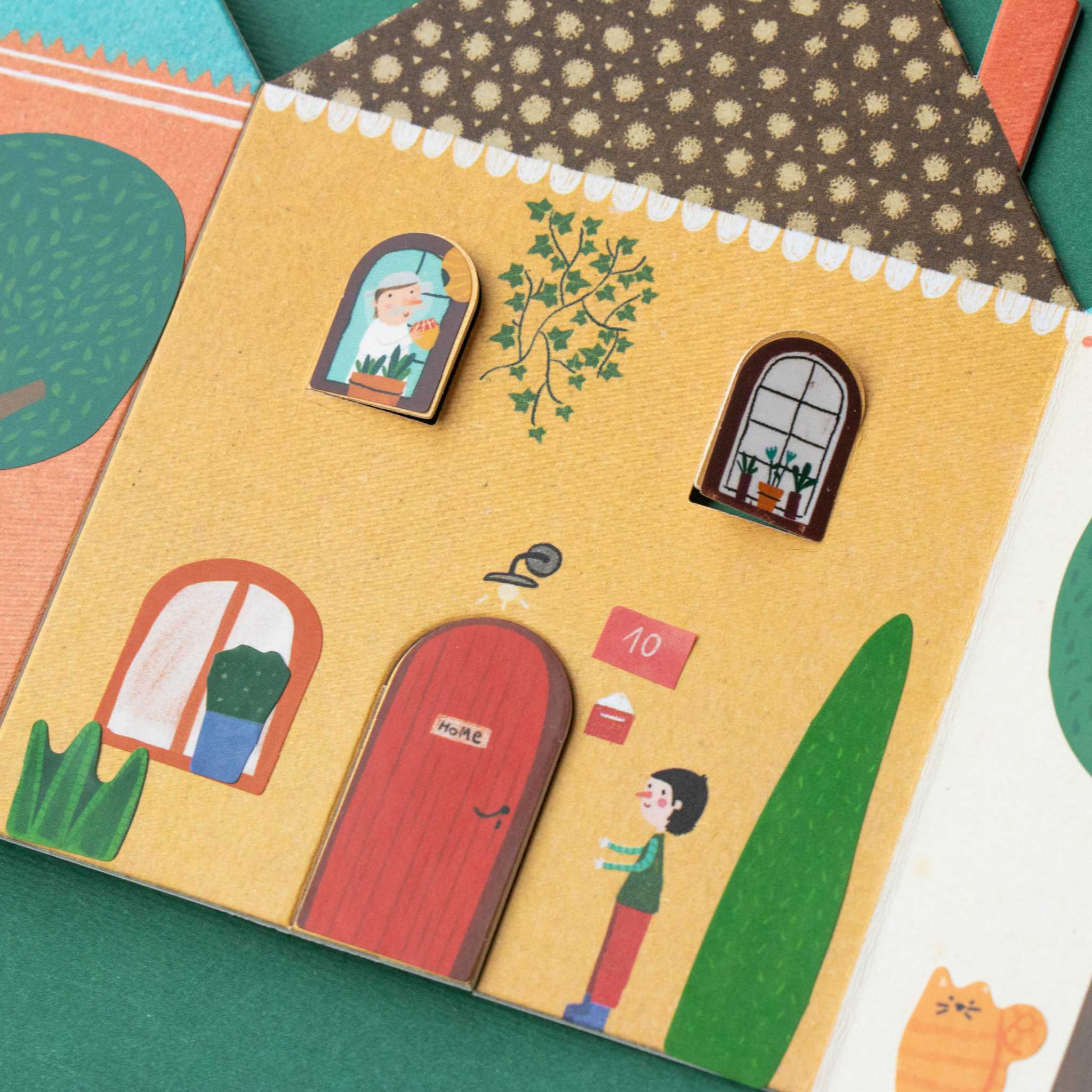 Londji Chez Moi Sticker Activity Finished Yellow House