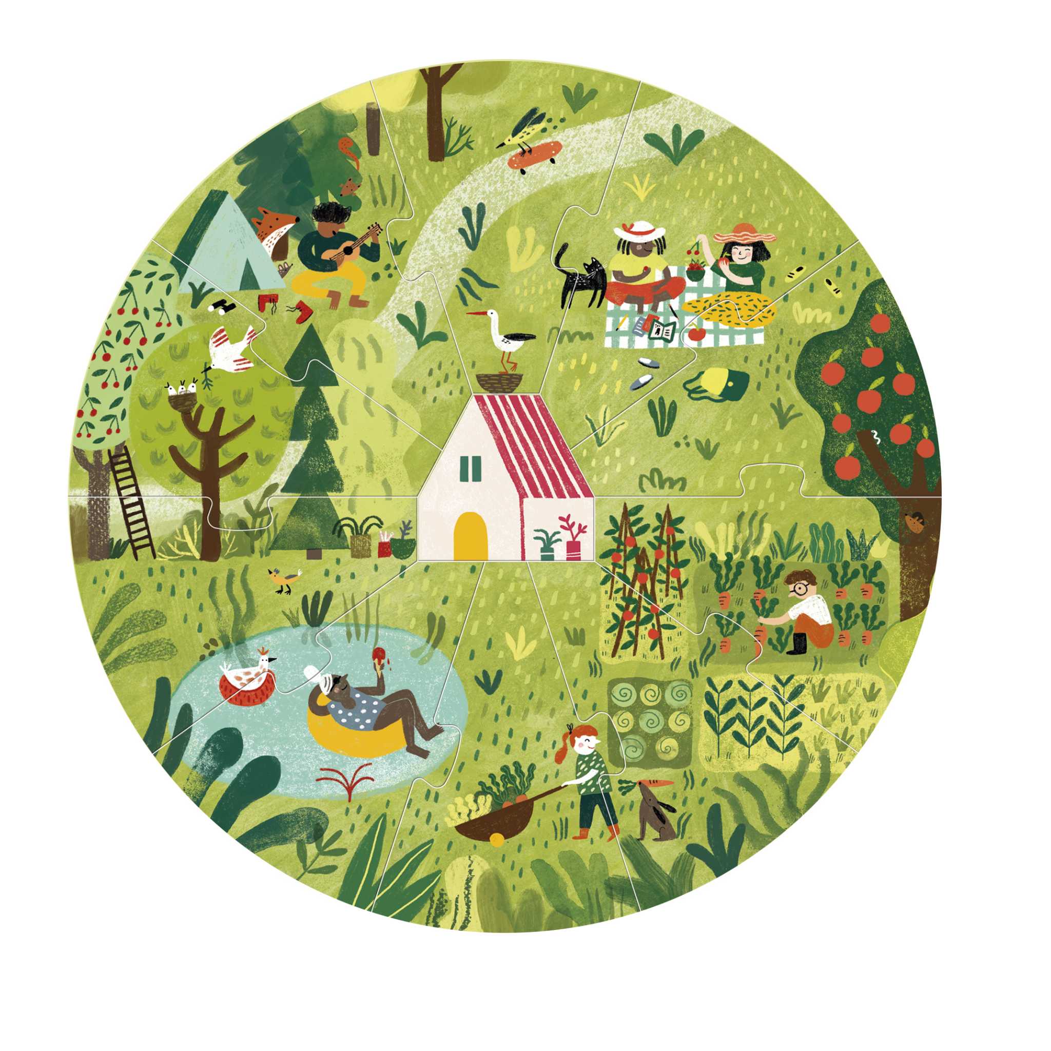 Londji-A-Home-For-Nature-Puzzle-Completed-Summer-On-White-Background
