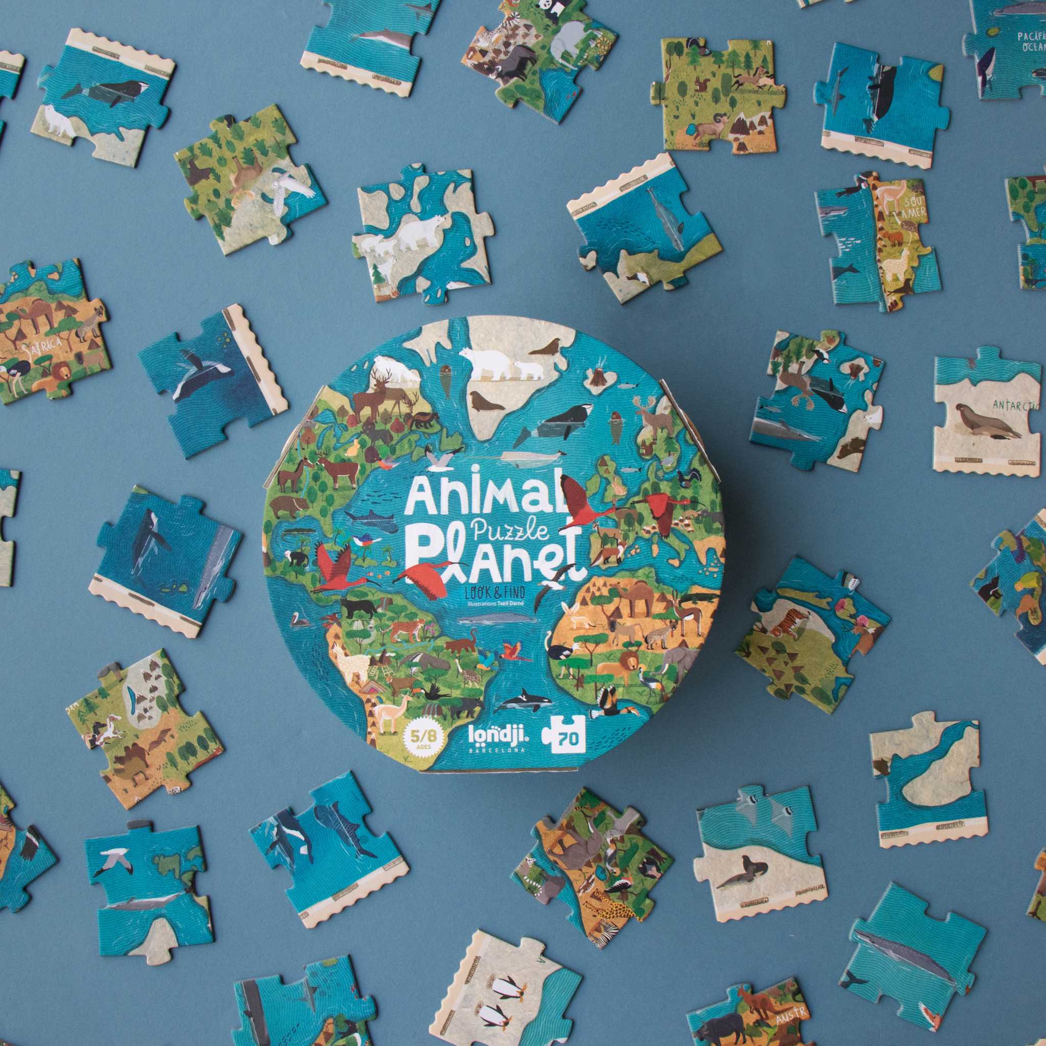 Londji Animal Jigsaw - Box & Pieces