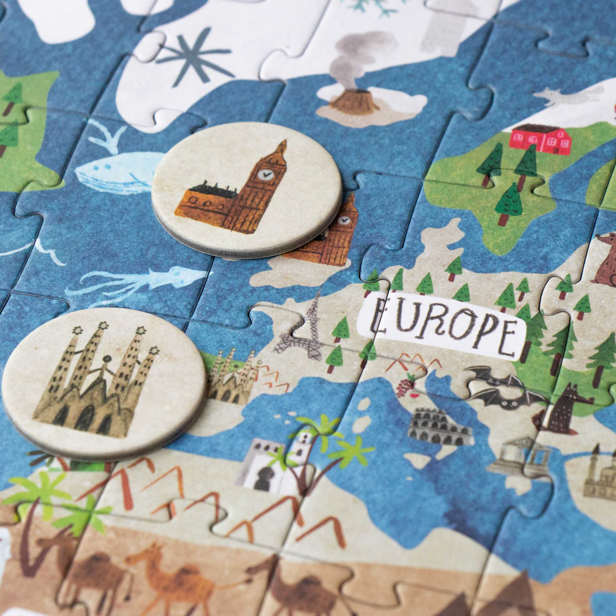 Londji Discover The World Jigsaw And Pieces to Find