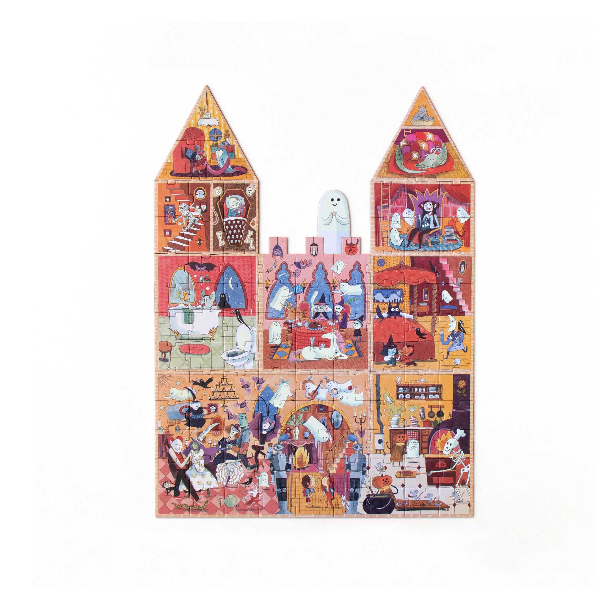 Londji Enchanted Jigsaw - Complete Reverse Showing Inside Castle