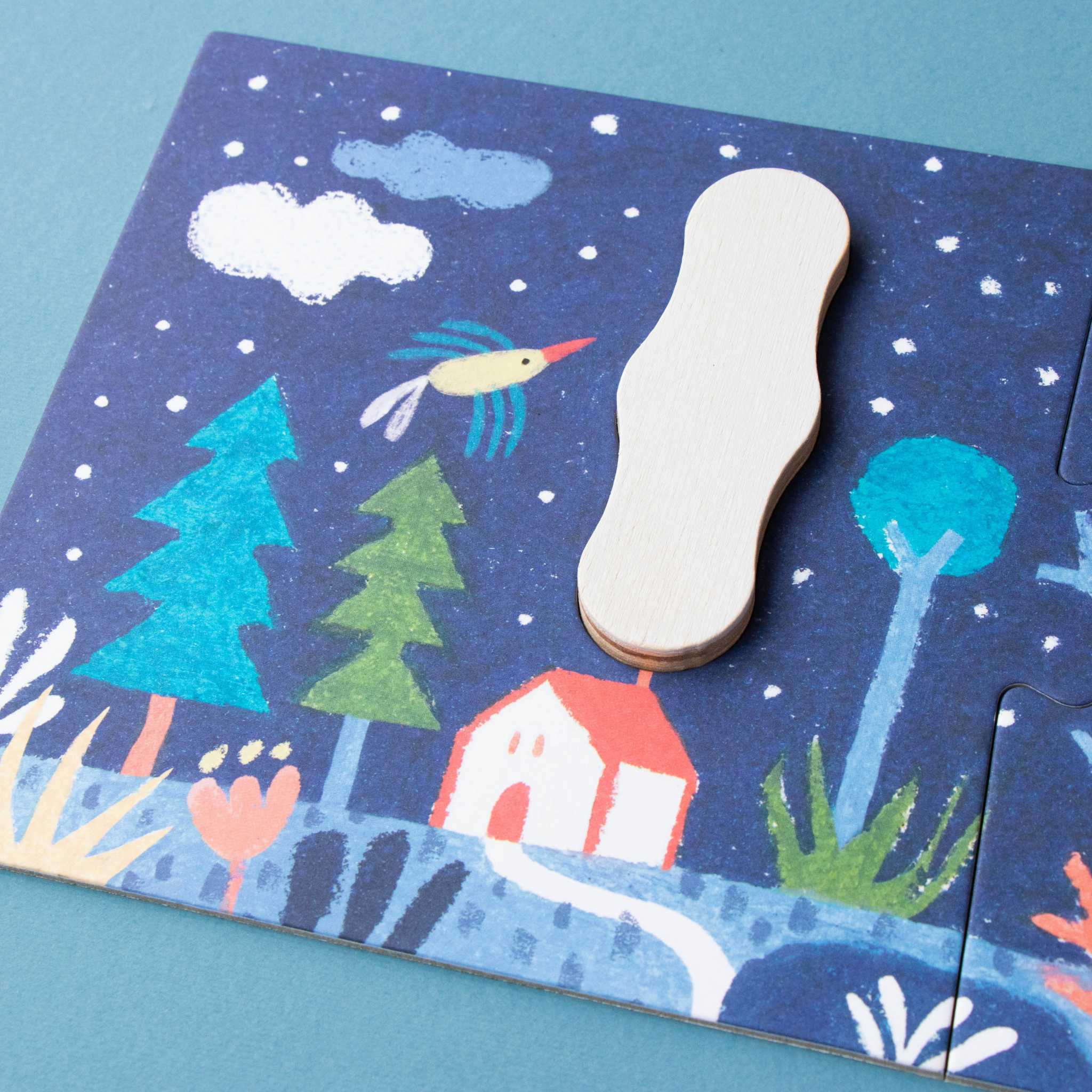 Londji-Imagine-Puzzle-Age 3+-Up-Close-House-Piece