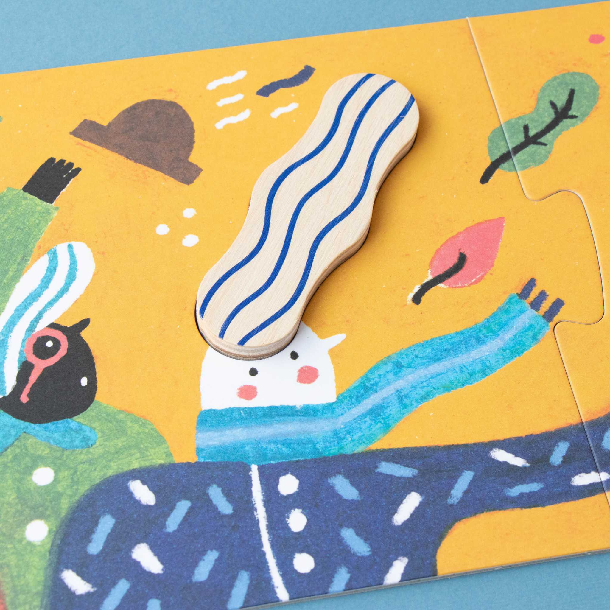 Londji-Imagine-Puzzle-Age 3+-Up-Close-Man-Piece