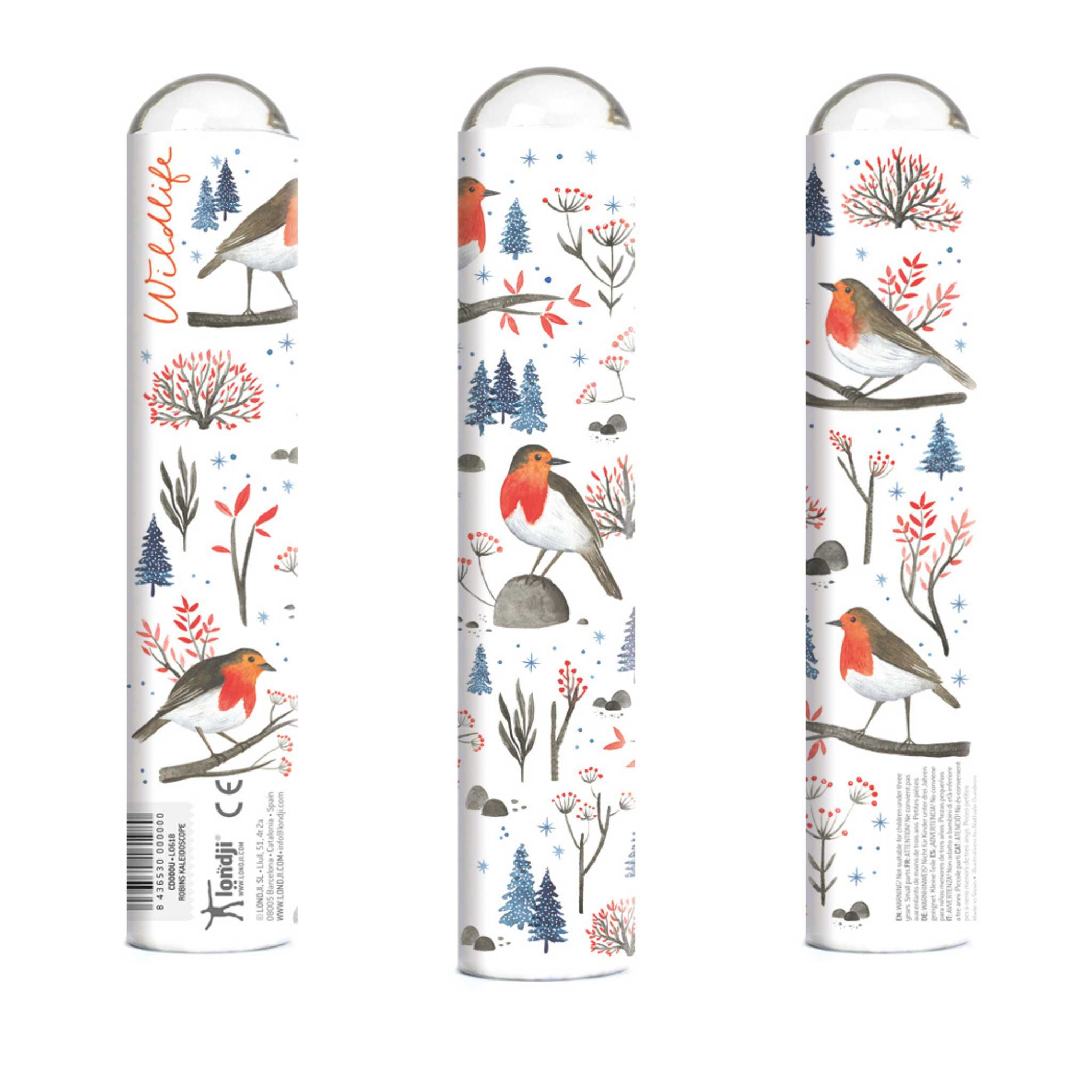 Londji Kaleidoscope Robins Showing All Sides