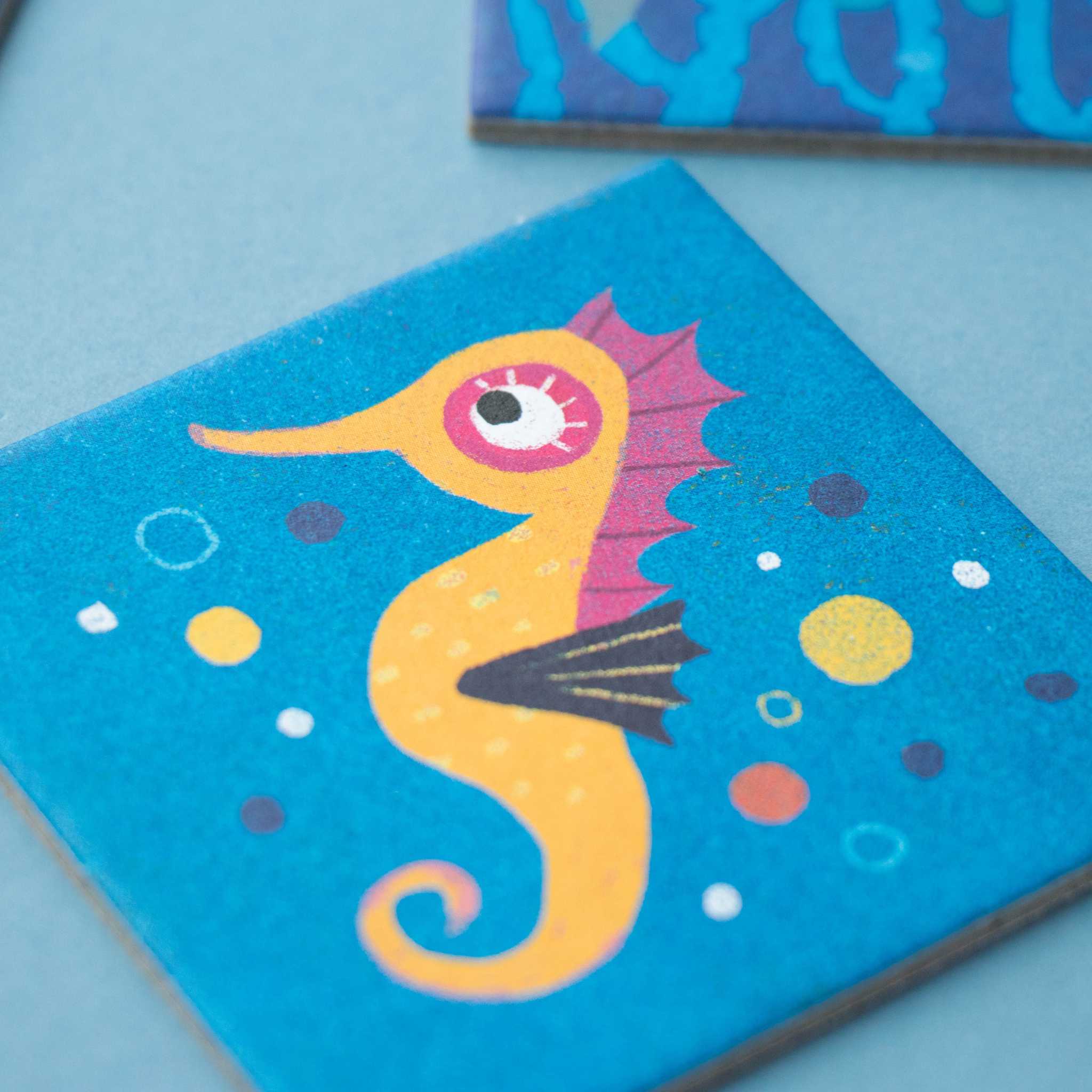 Londji Ocean Animals Memo Game Seahorse Card Detail