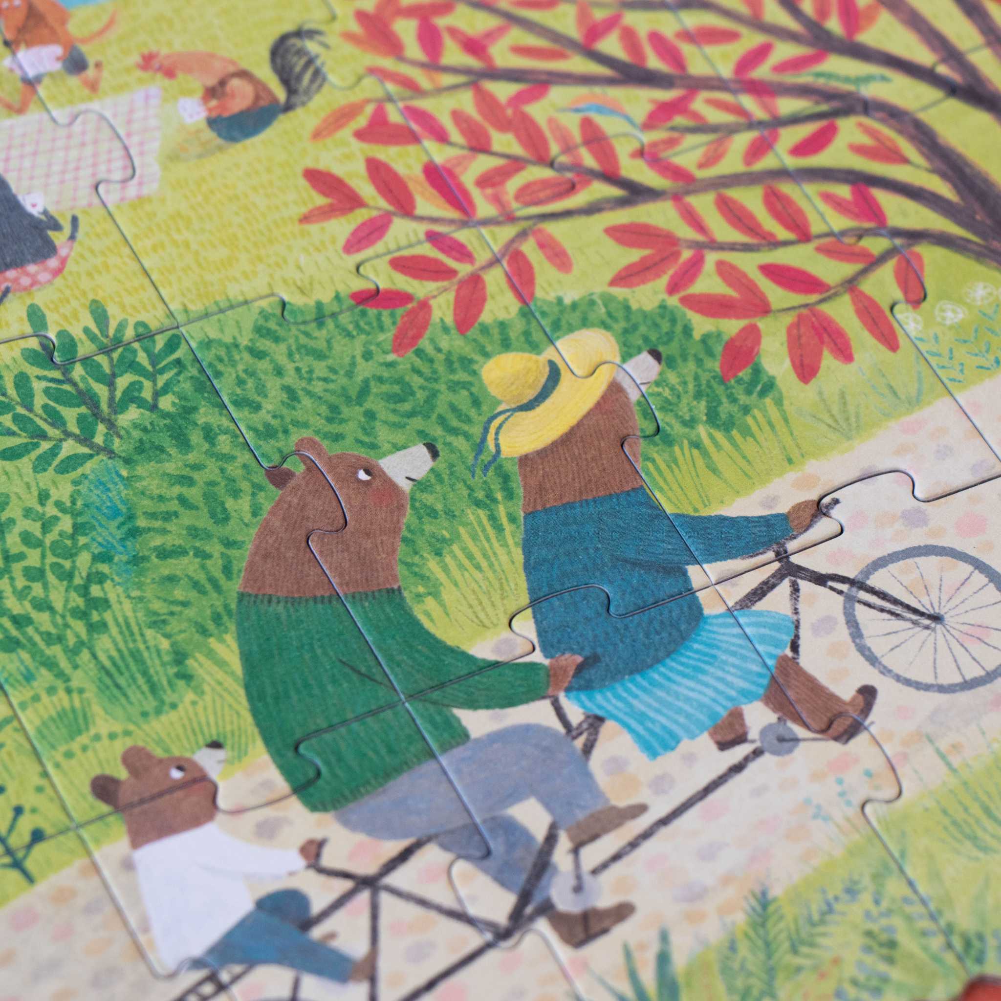 Once Upon A Time Jigsaw Age 5 Plus - Close Up Bears On Bike