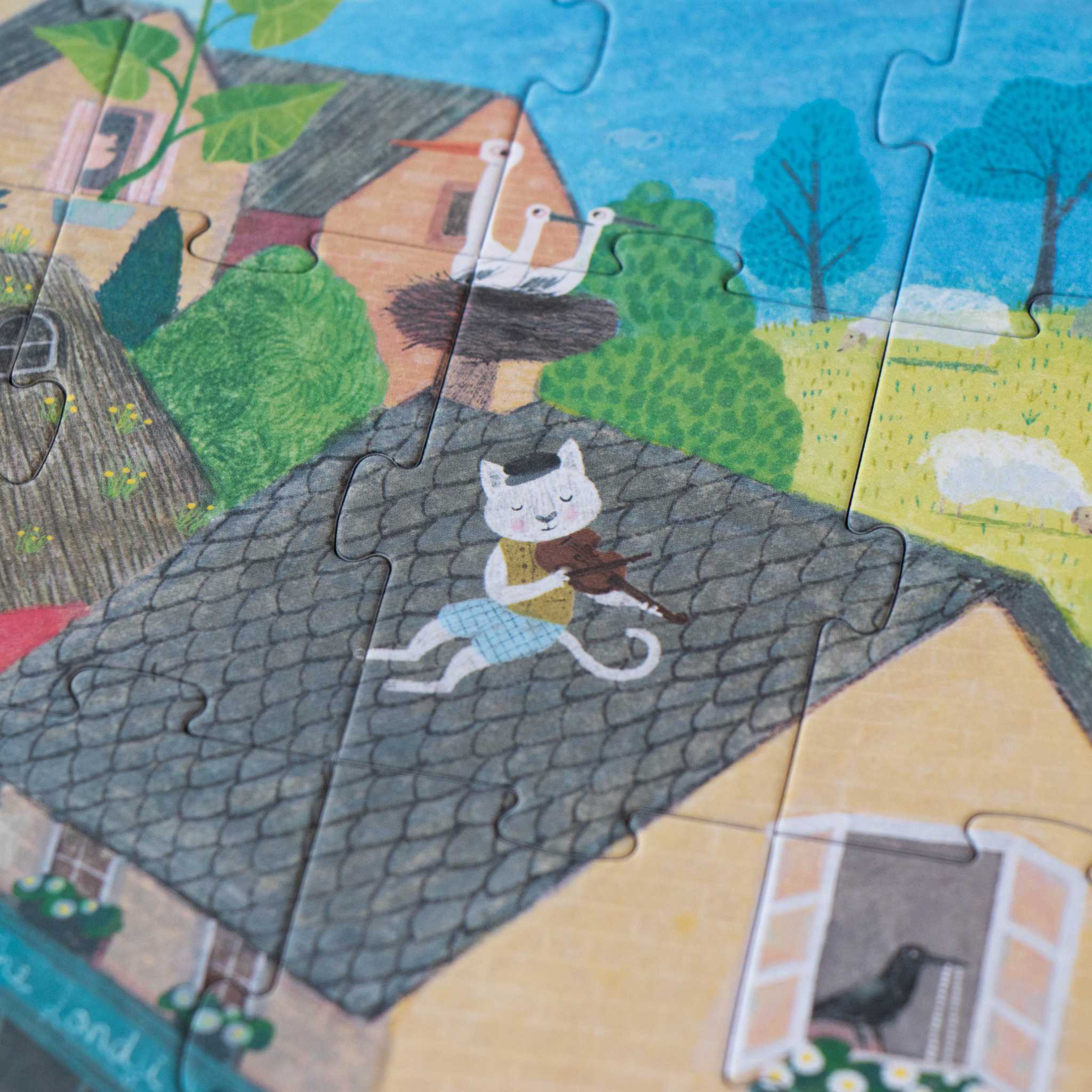 Once Upon A Time Jigsaw Age 5 Plus - Close Up Cat On Roof