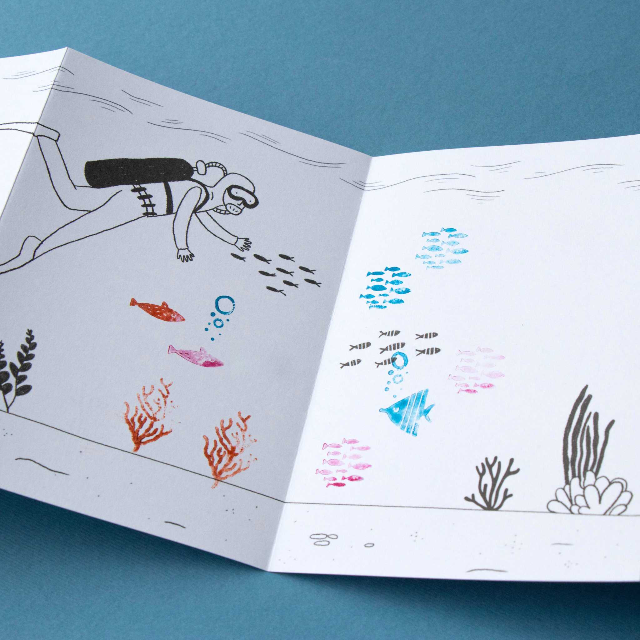 Londji Sea Stamps Arts & Crafts Activity - Close Up of Pad