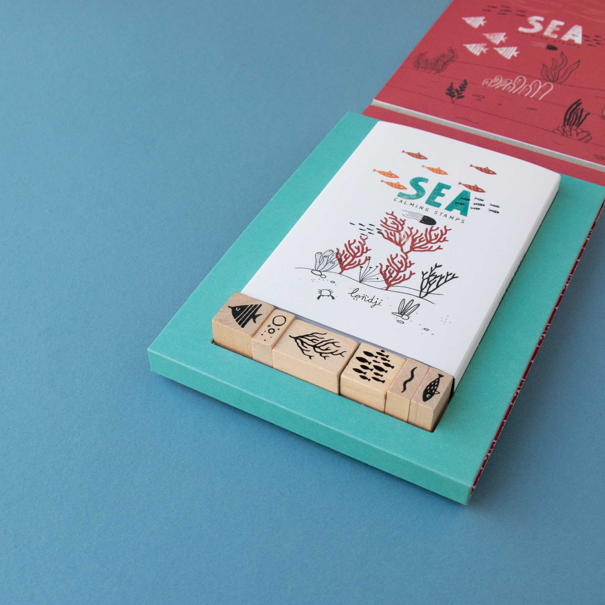 Londji Sea Stamps Arts & Crafts Activity - Close Up Stamps & Pad In Packaging