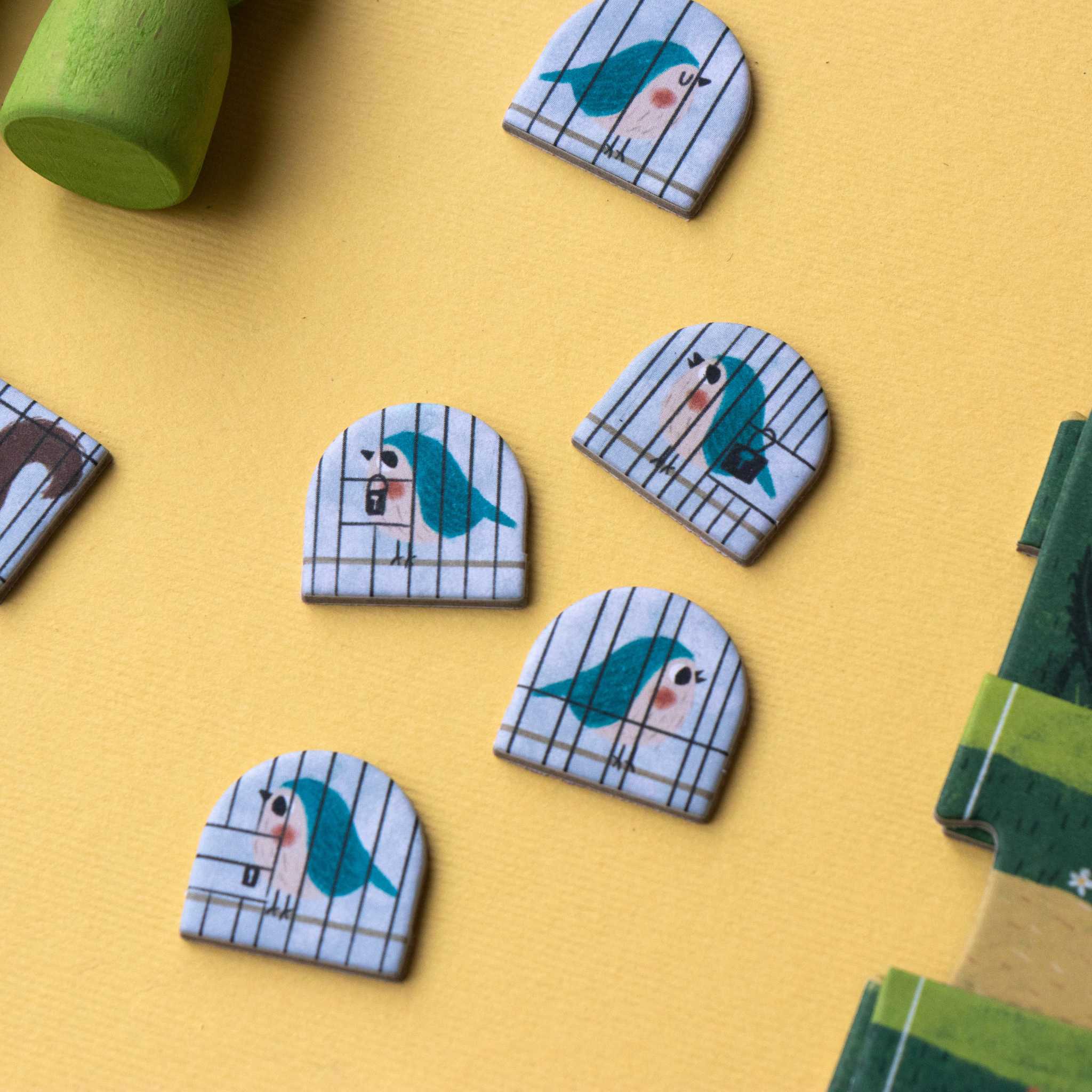 Londji The Fairy And The Wizard Game Bird In Cage Pieces